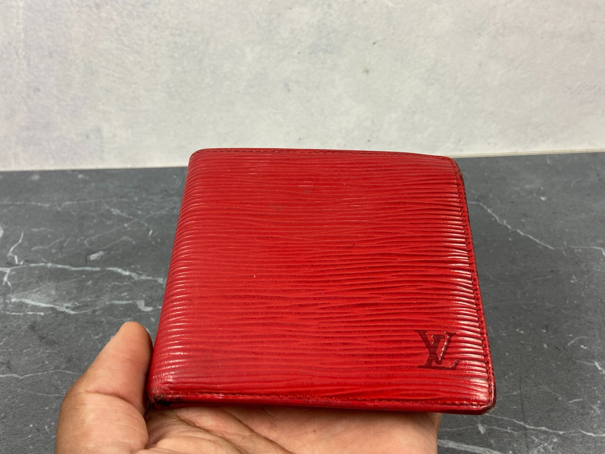 Louis Vuitton Marco Wallet Black Epi Leather