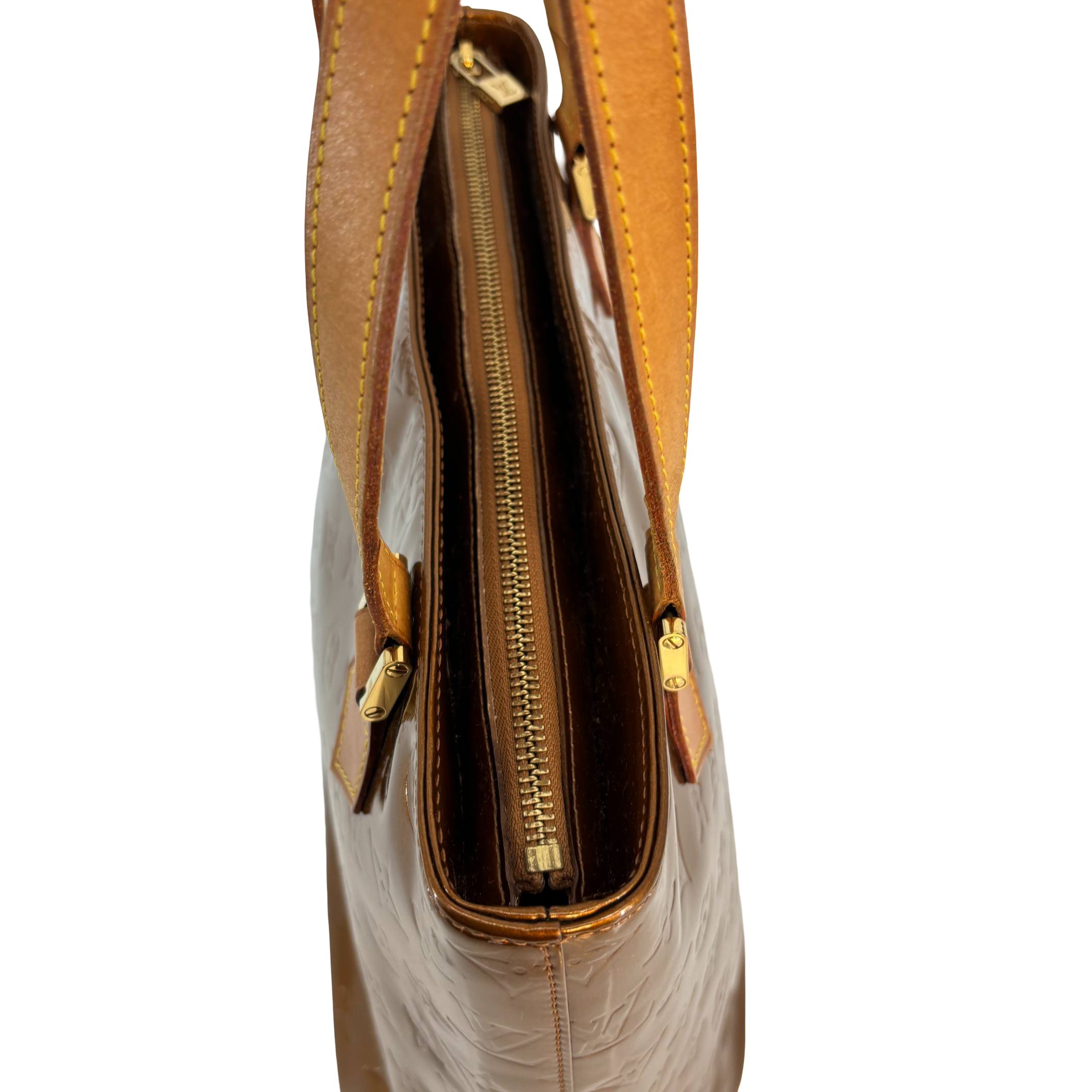 Louis Vuitton Houston Bag Brown Vernis Leather