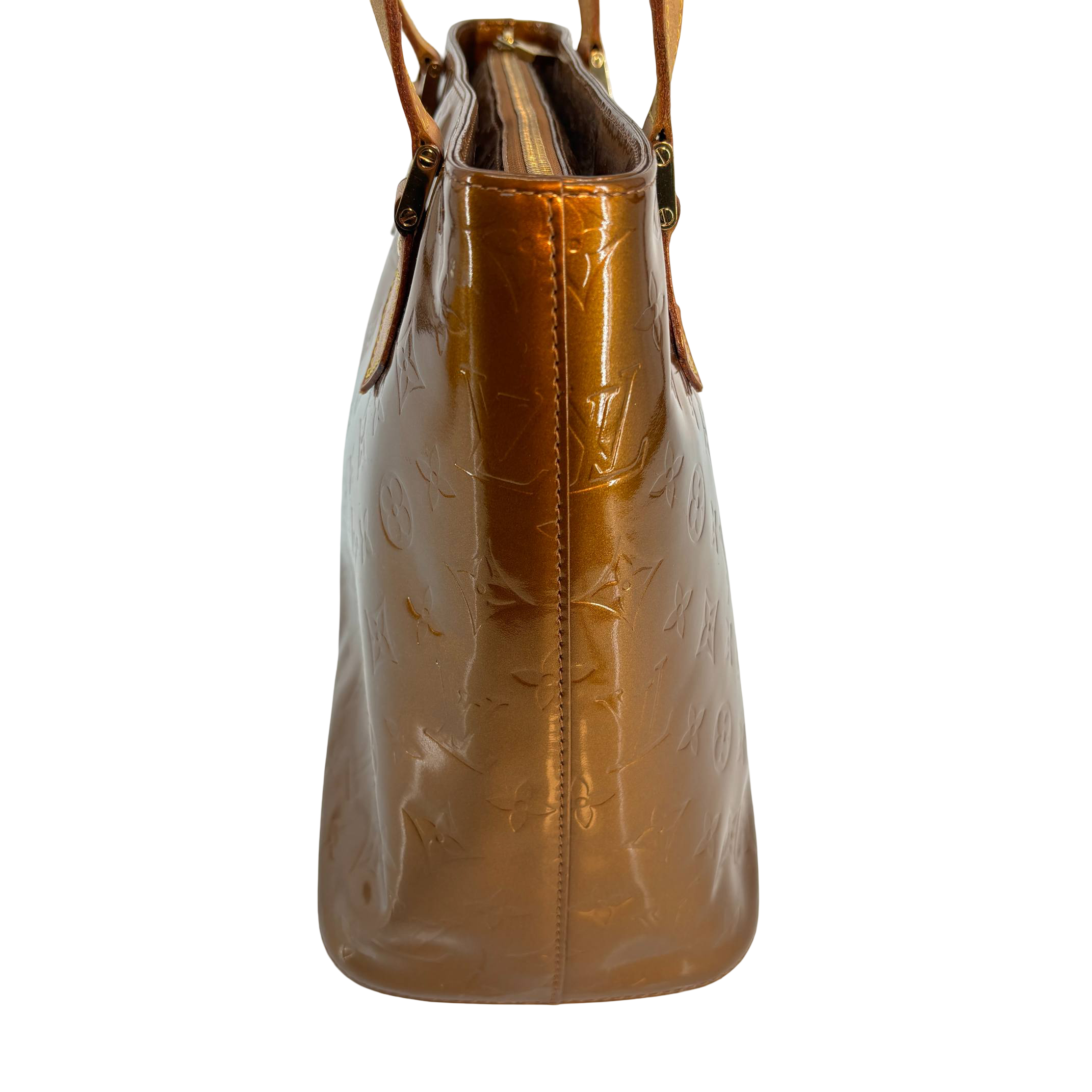 Louis Vuitton Houston Bag Brown Vernis Leather