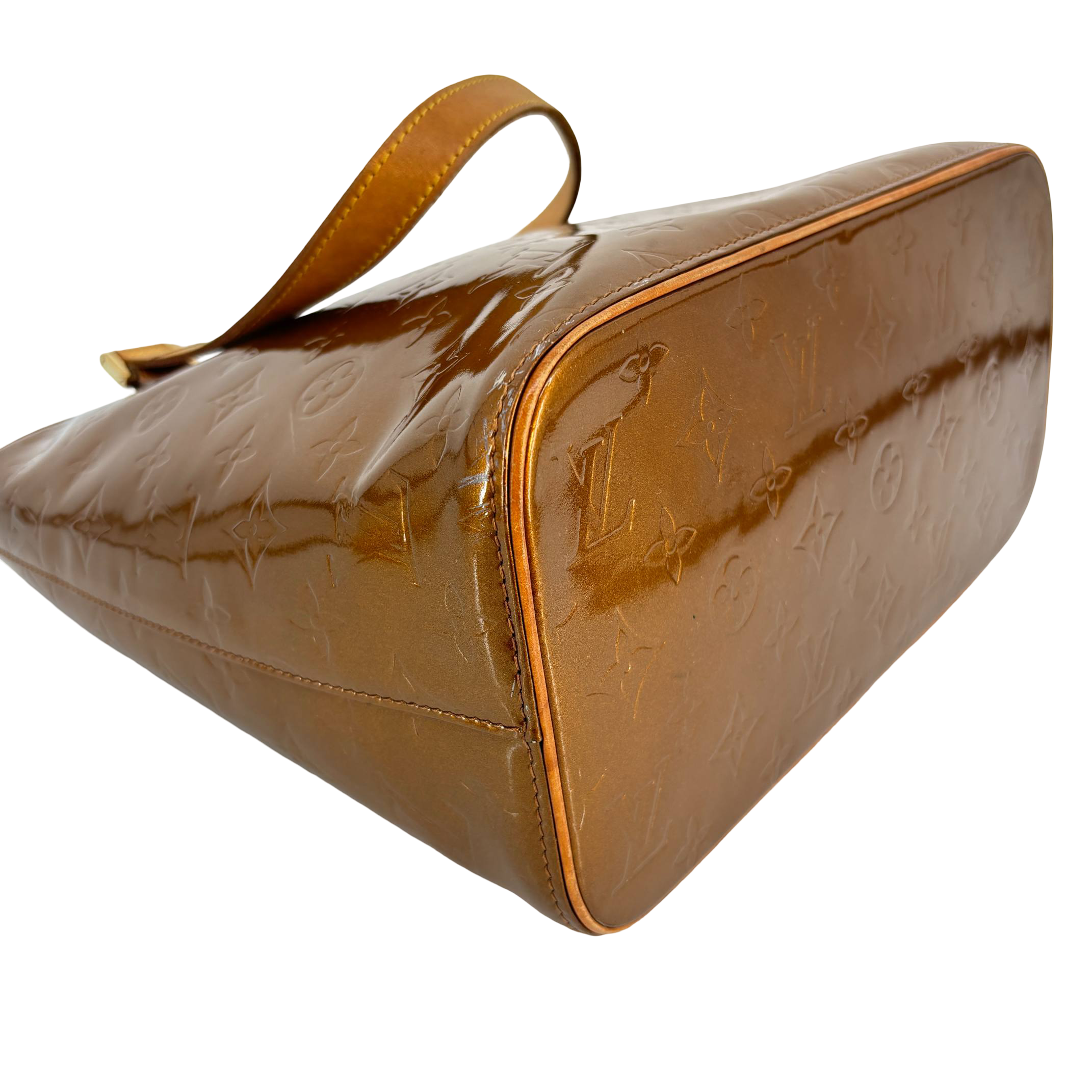 Louis Vuitton Houston Bag Brown Vernis Leather