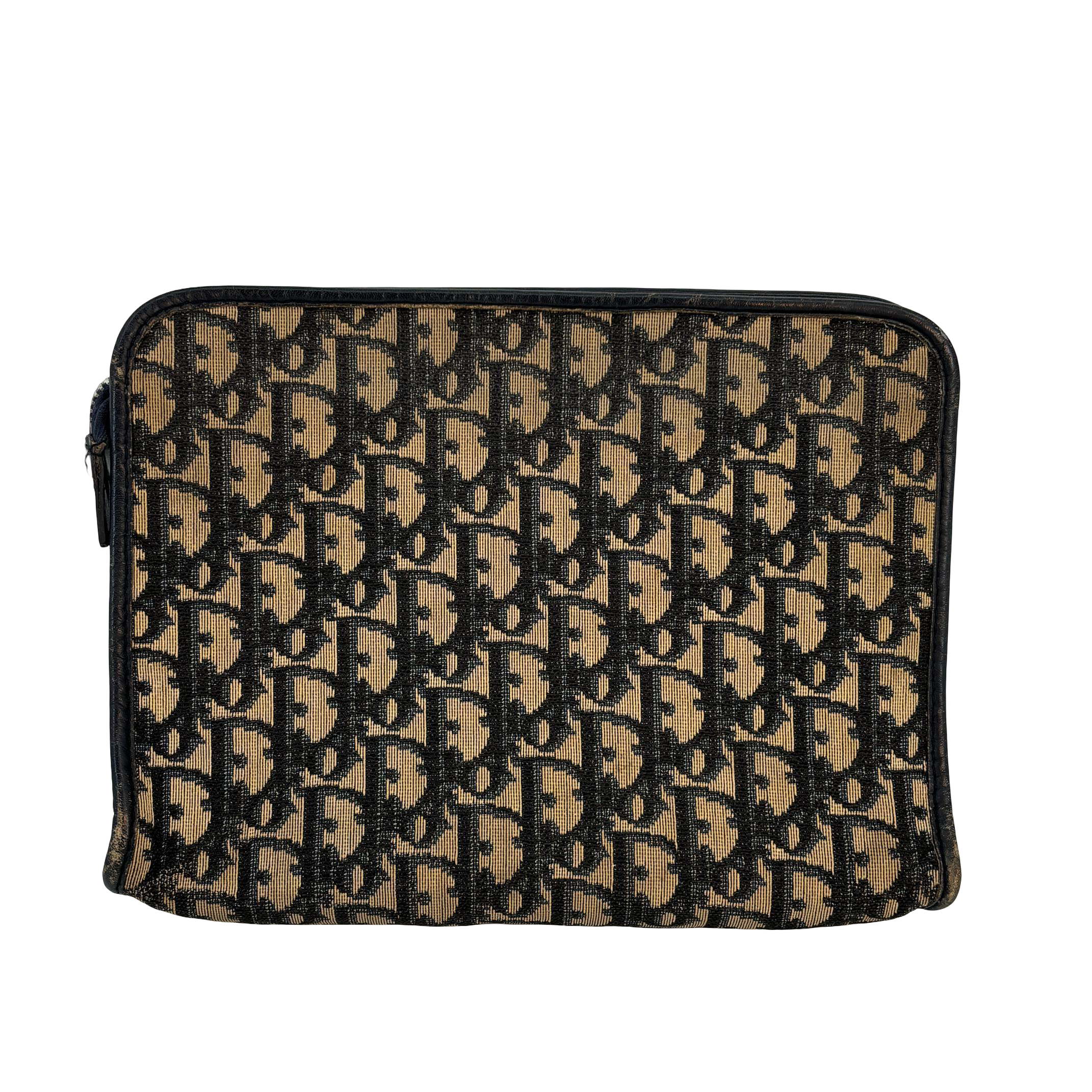 Christian Dior Oblique Clutch / Pouch Blue Trotter Monogram