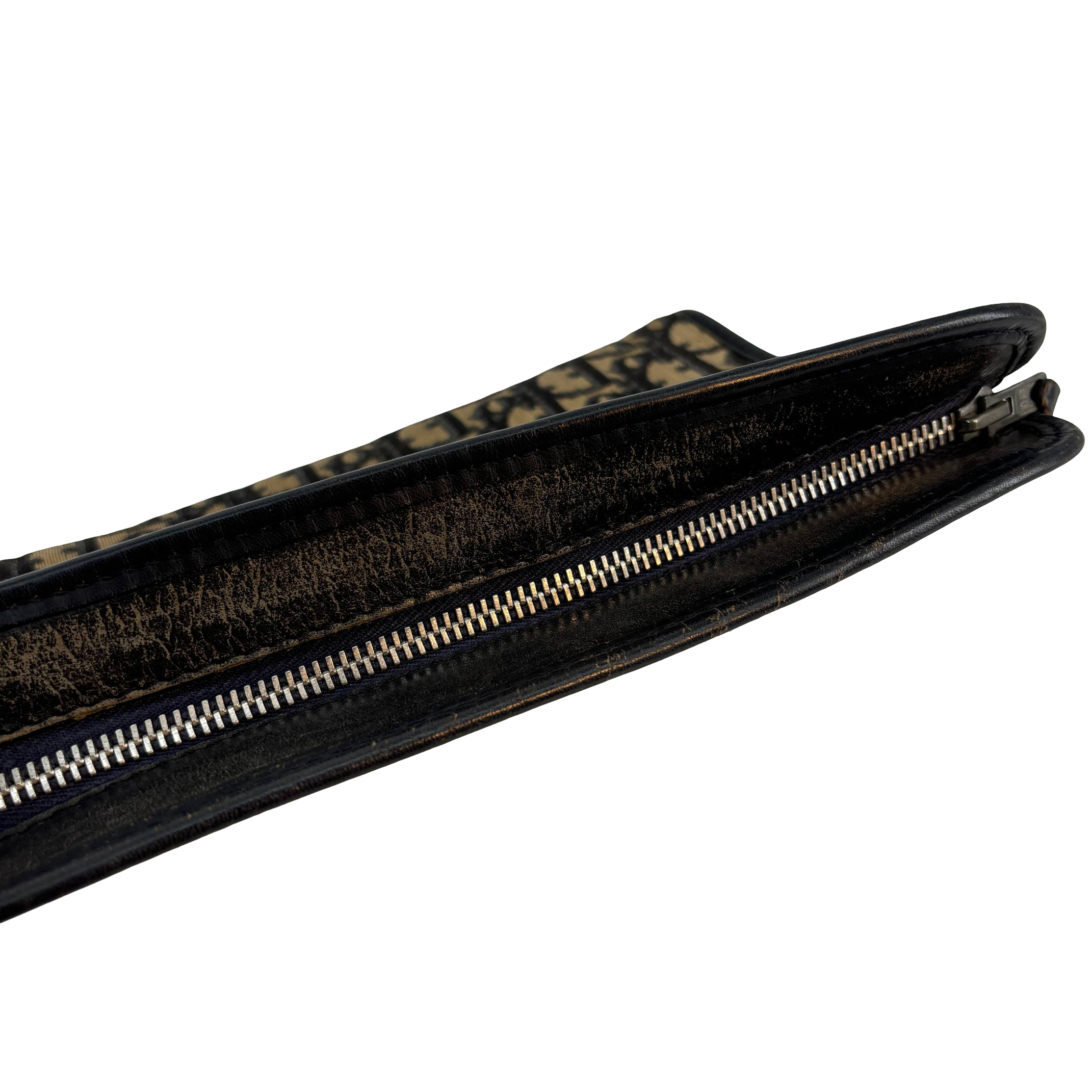 Christian Dior Oblique Clutch / Pouch Blue Trotter Monogram