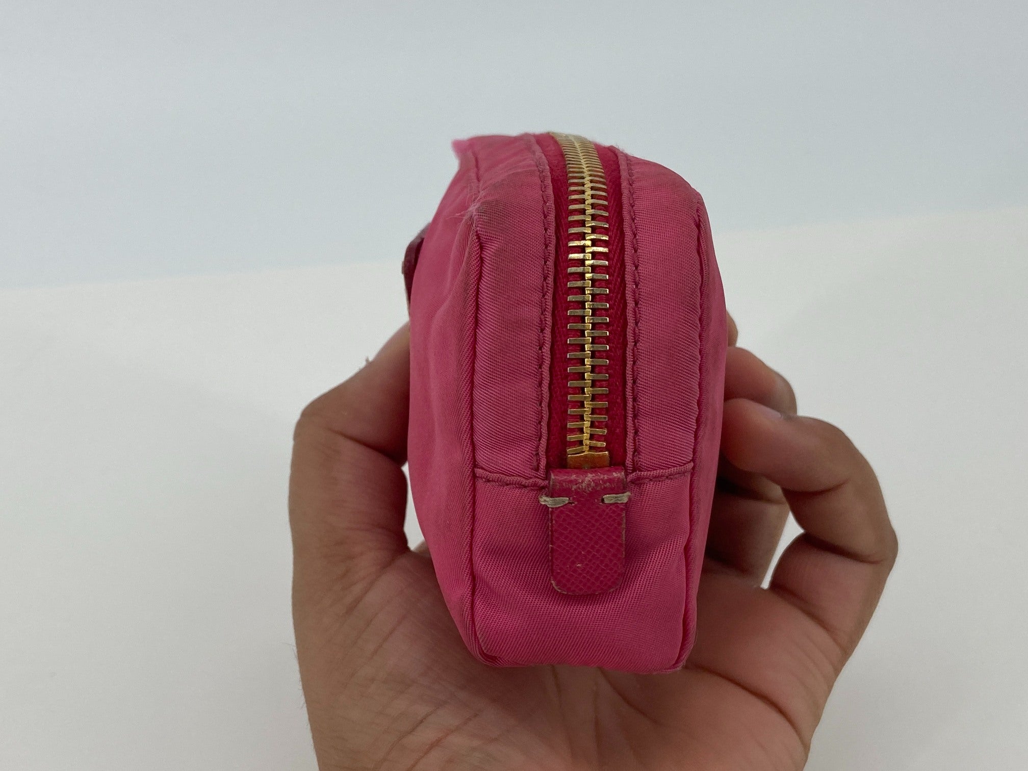 Prada Tessuto Nylon Pouch Pink