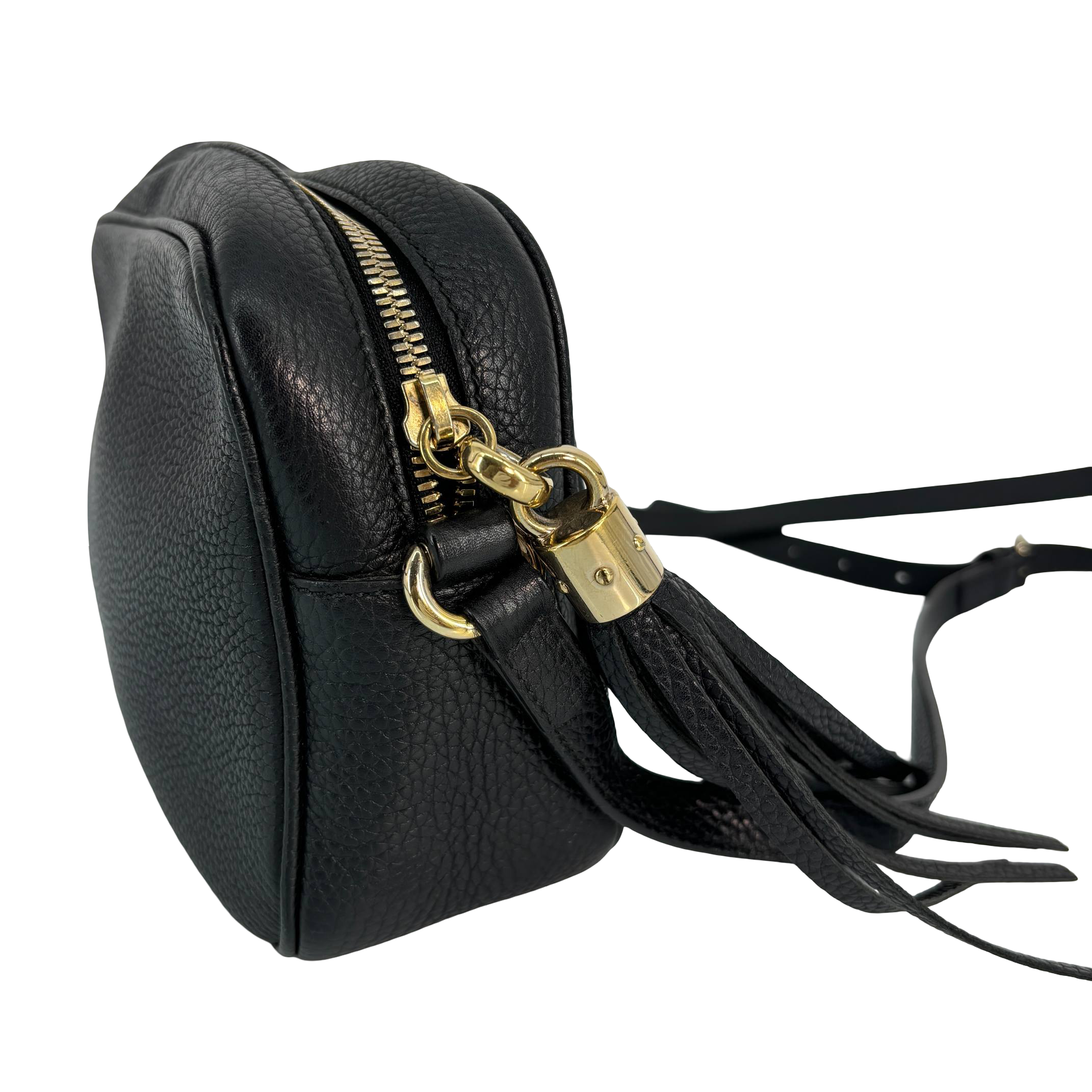 Gucci Soho Disco Shoulder Bag Black Leather