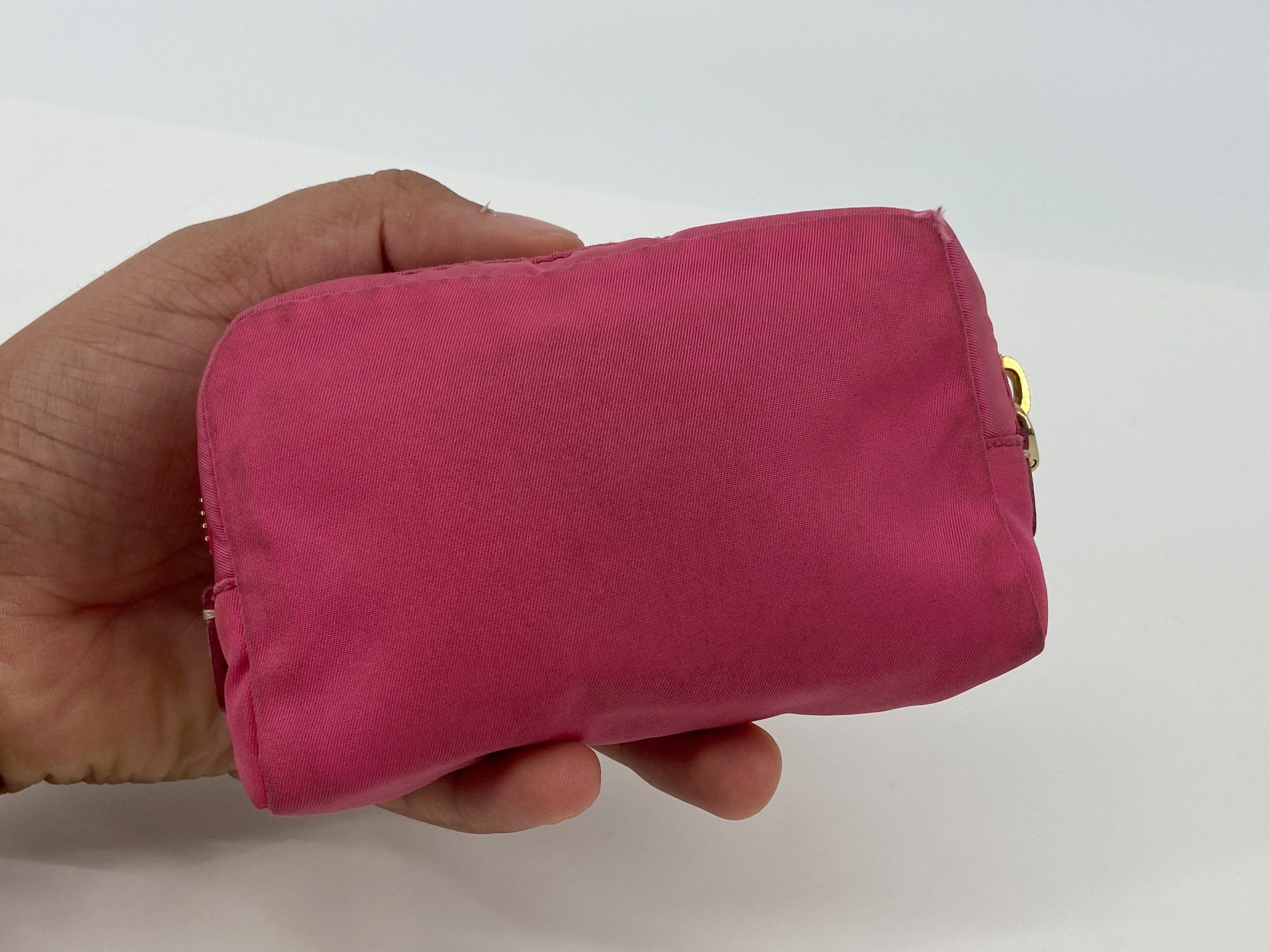 Prada Tessuto Nylon Pouch Pink