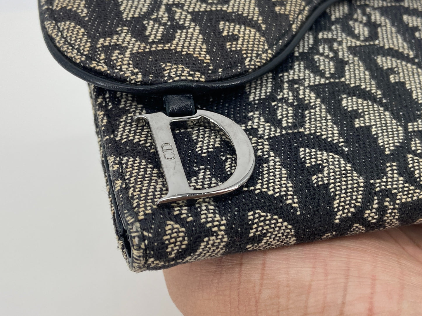 Christian Dior Saddle big Wallet Grey Trotter Monogram incl. Dustbag