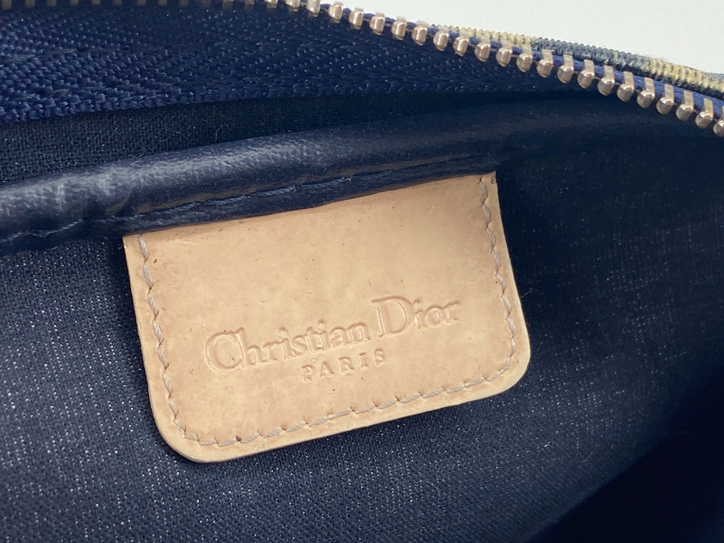 Christian Dior No. 1 Oblique Clutch / Pouch Blue Trotter Monogram