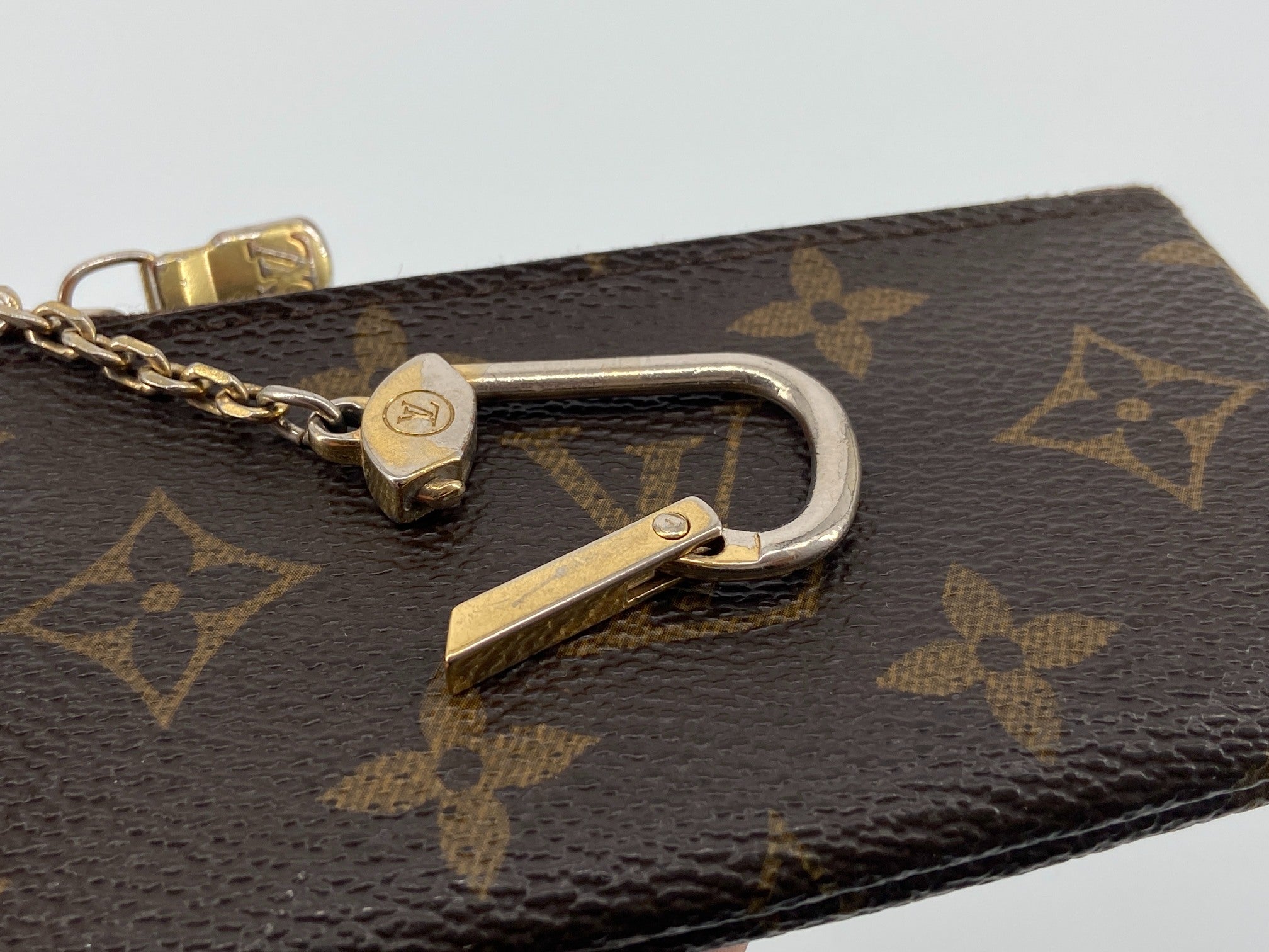 Louis Vuitton Pochette Cles Key Pouch Monogram Canvas