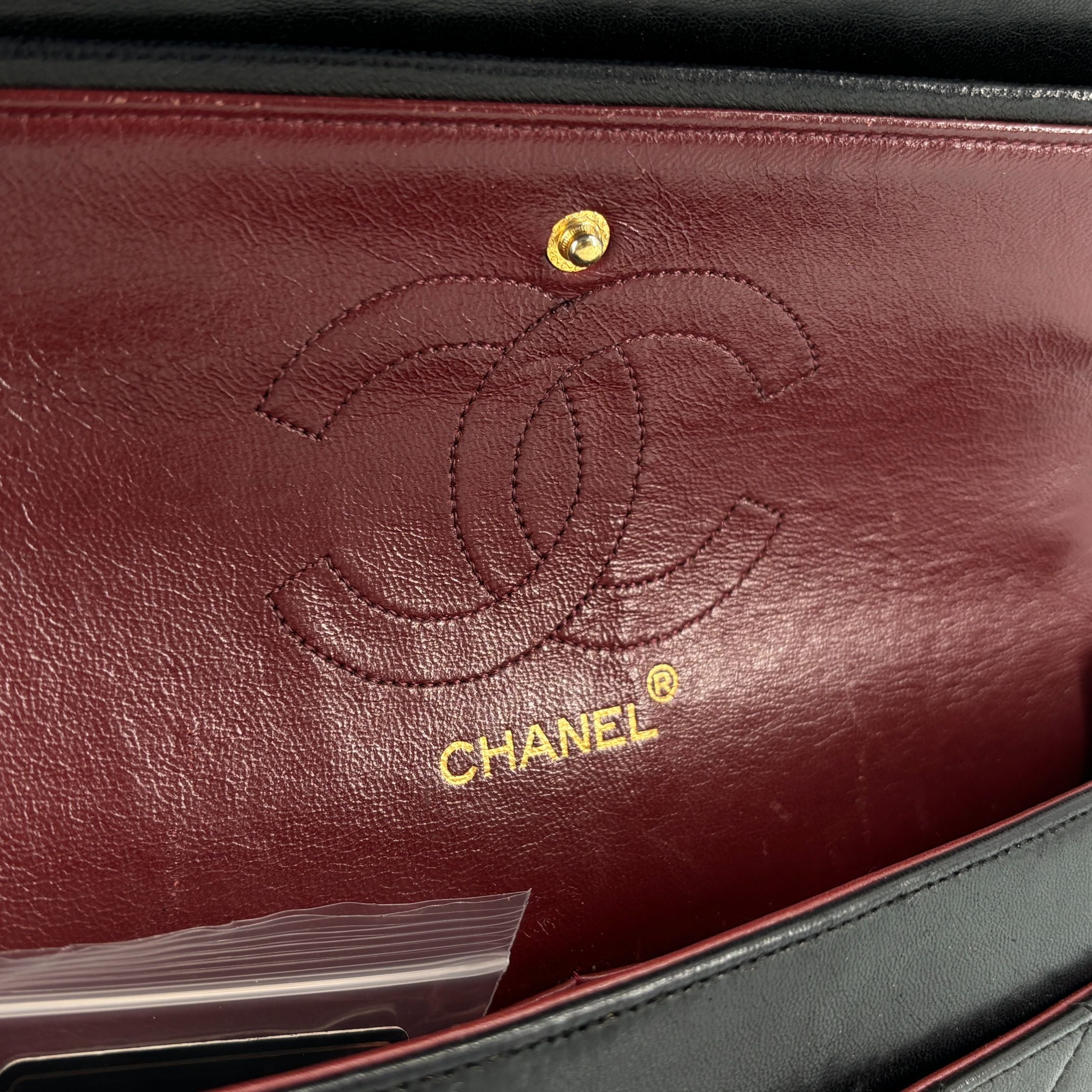 Chanel Timeless / Classique Double Flap Bag Black Matelassé Leather Medium incl. Dustbag