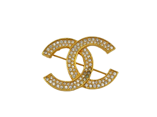Chanel Coco Mark Brooch Gold-Tone