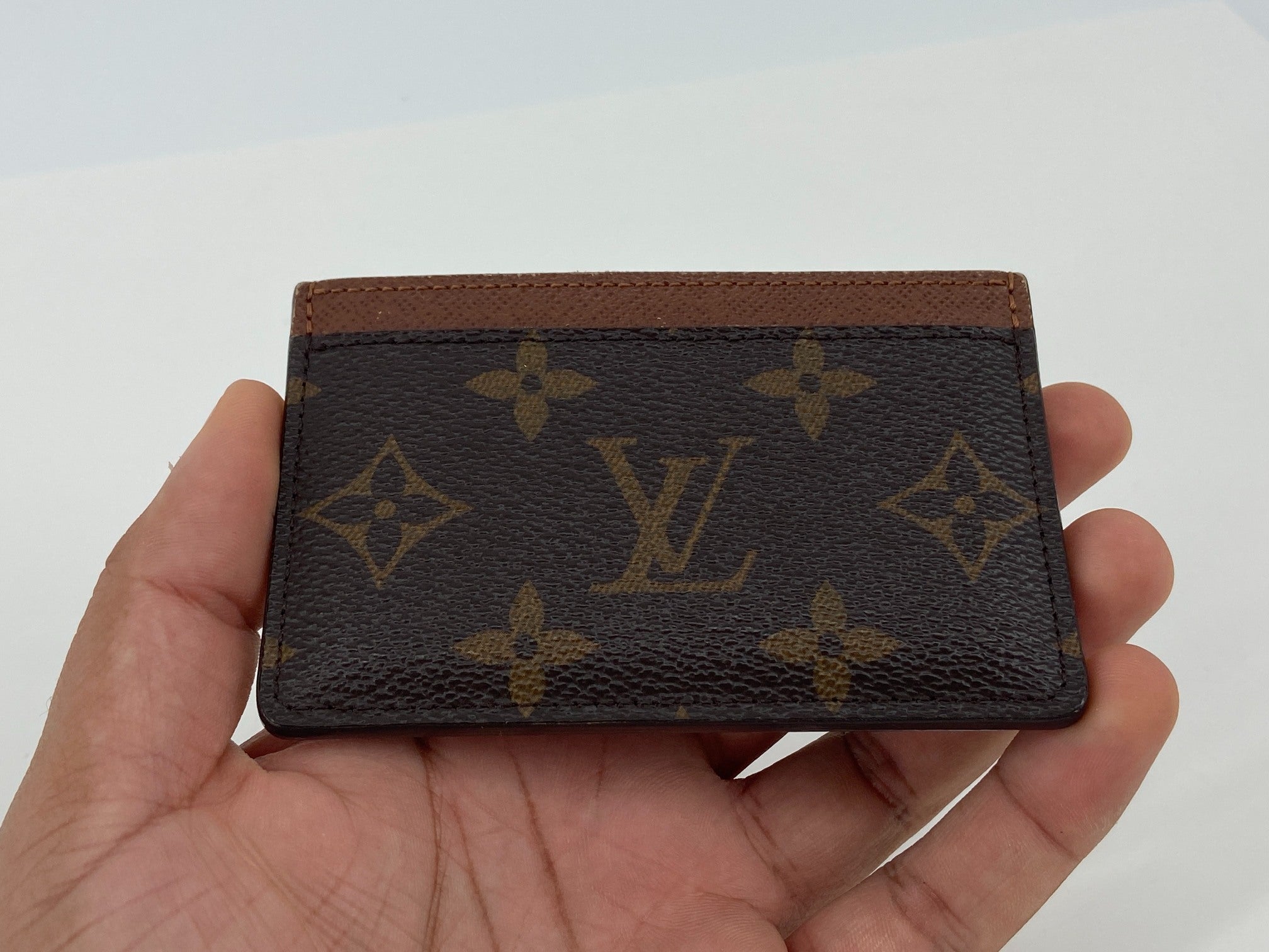 Louis Vuitton Porte-cartes Simple Cardholder Monogram Canvas Armagnac