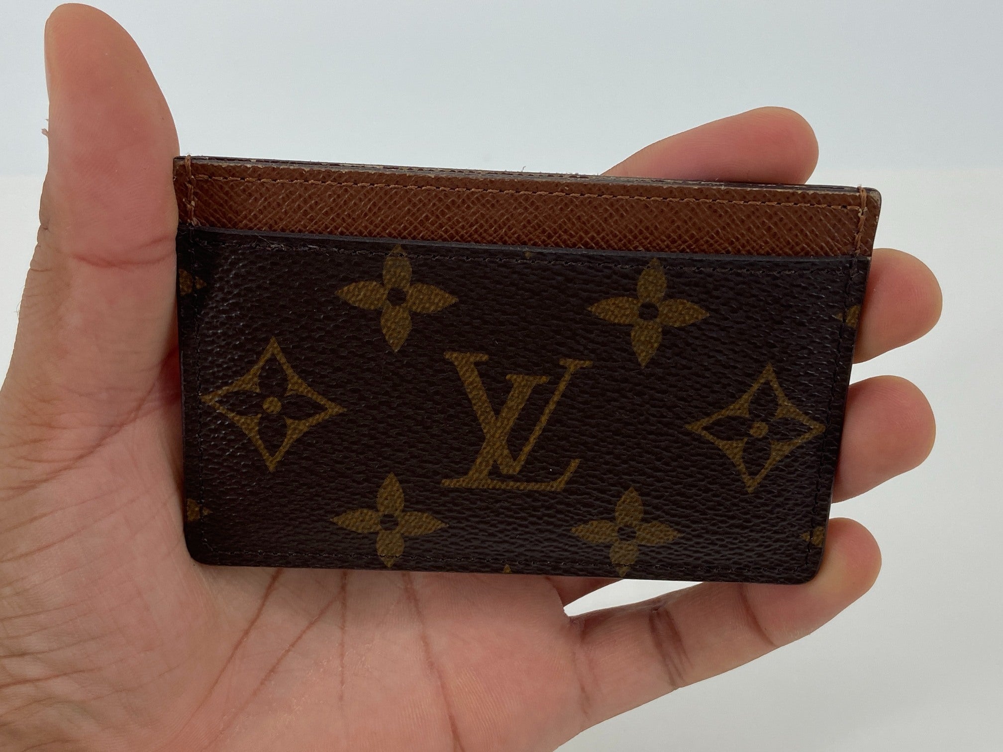 Louis Vuitton Porte-cartes Simple Cardholder Monogram Canvas Armagnac