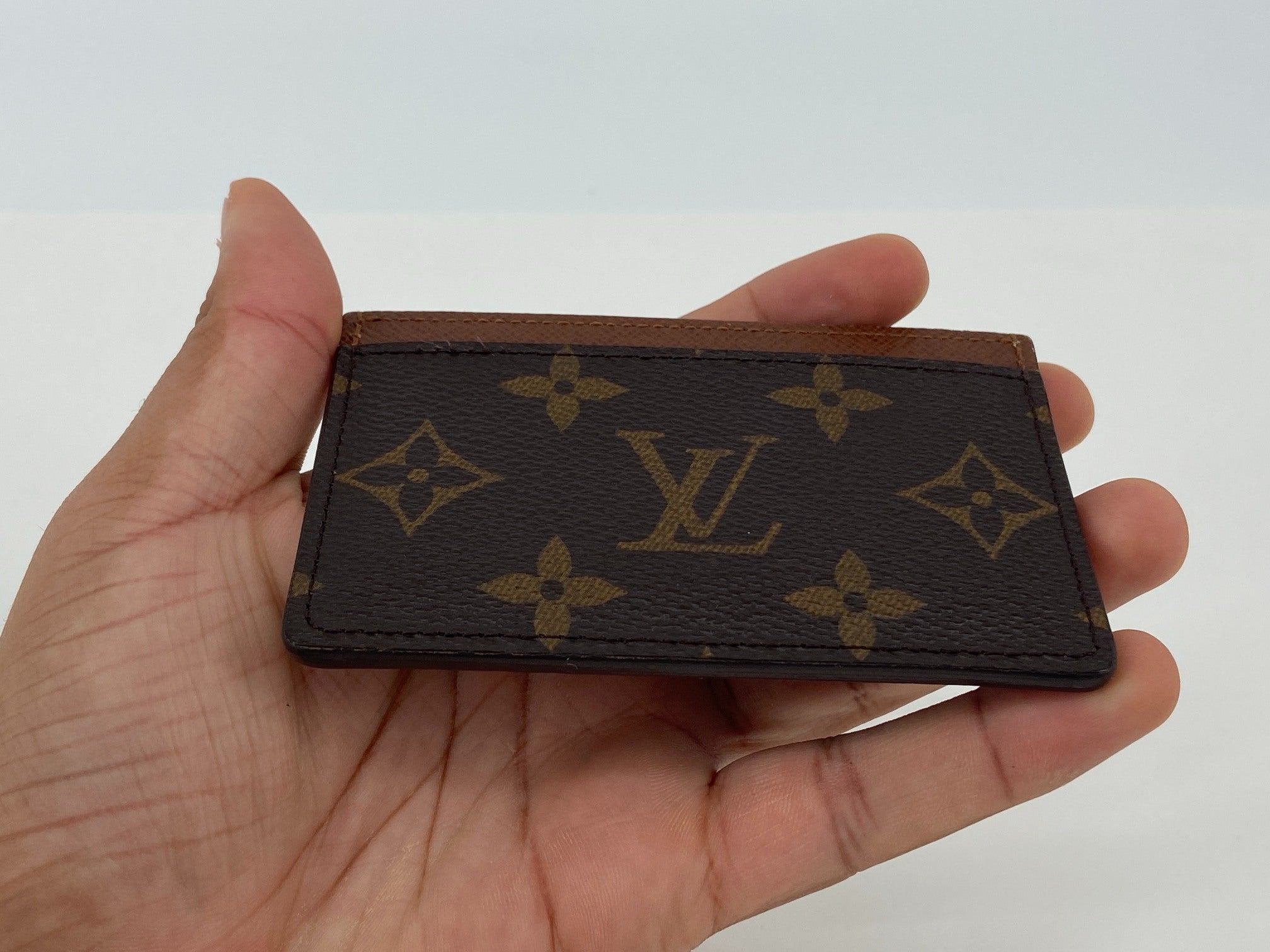 Louis Vuitton Porte-cartes Simple Cardholder Monogram Canvas Armagnac