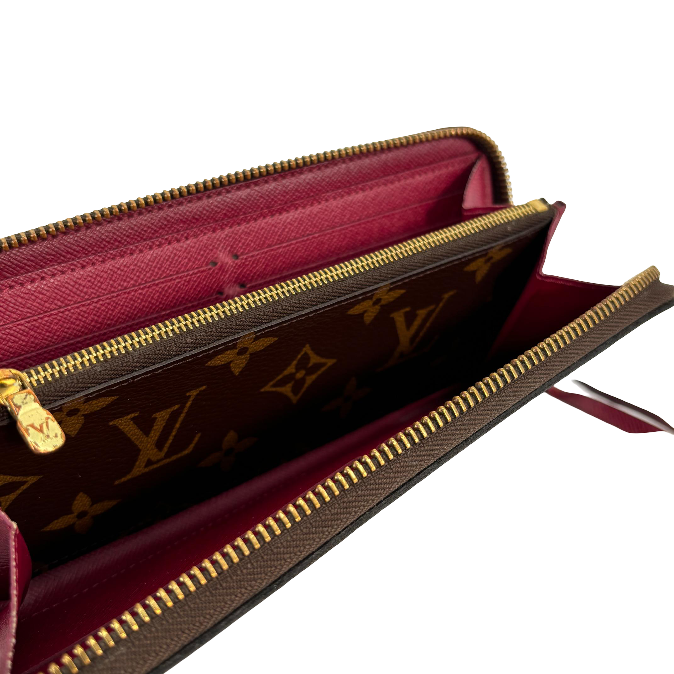 Louis Vuitton Clemence Zippy Wallet Monogram Canvas