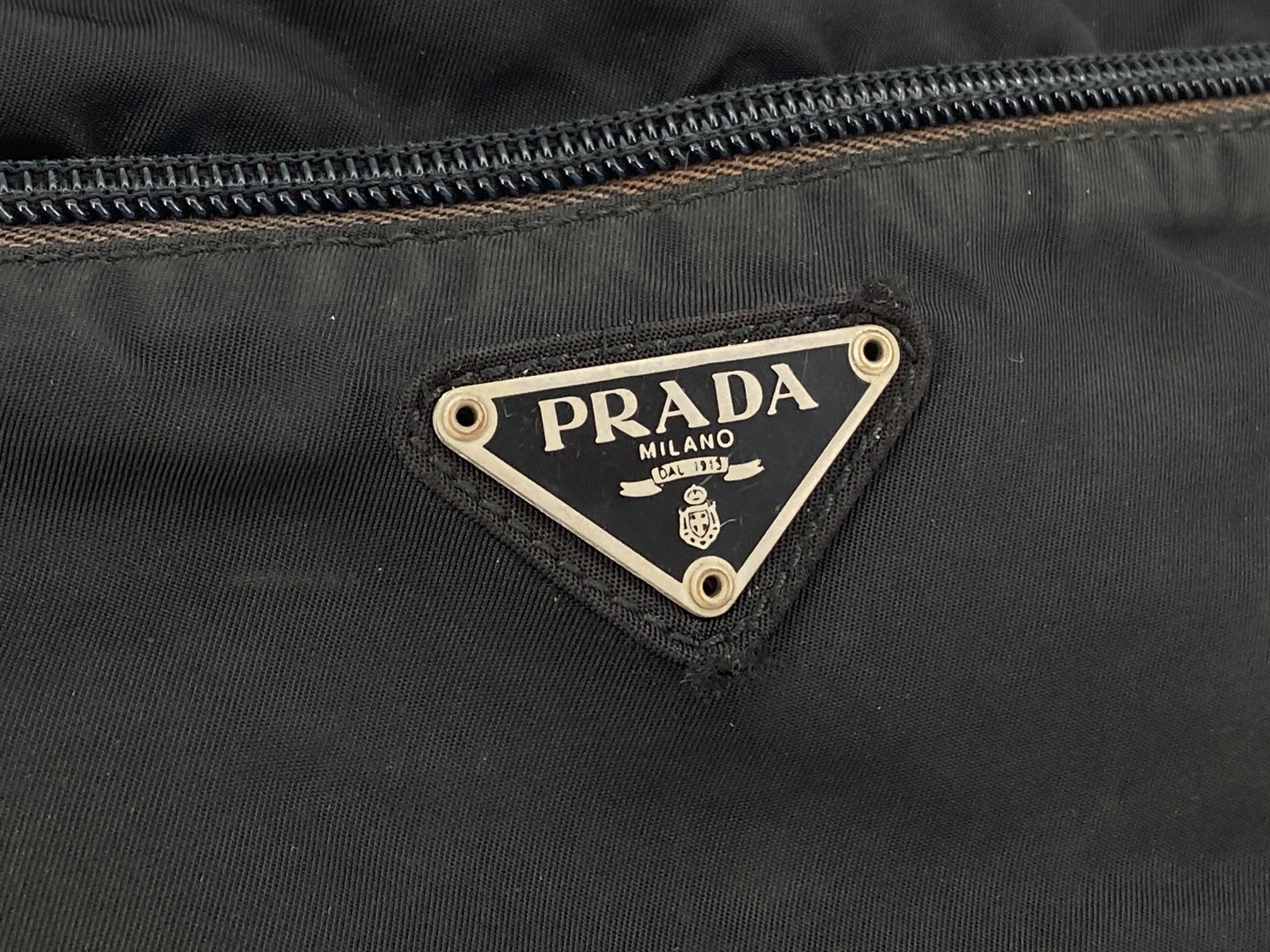 Prada Tessuto Nylon Shoulder / Messenger Bag Black