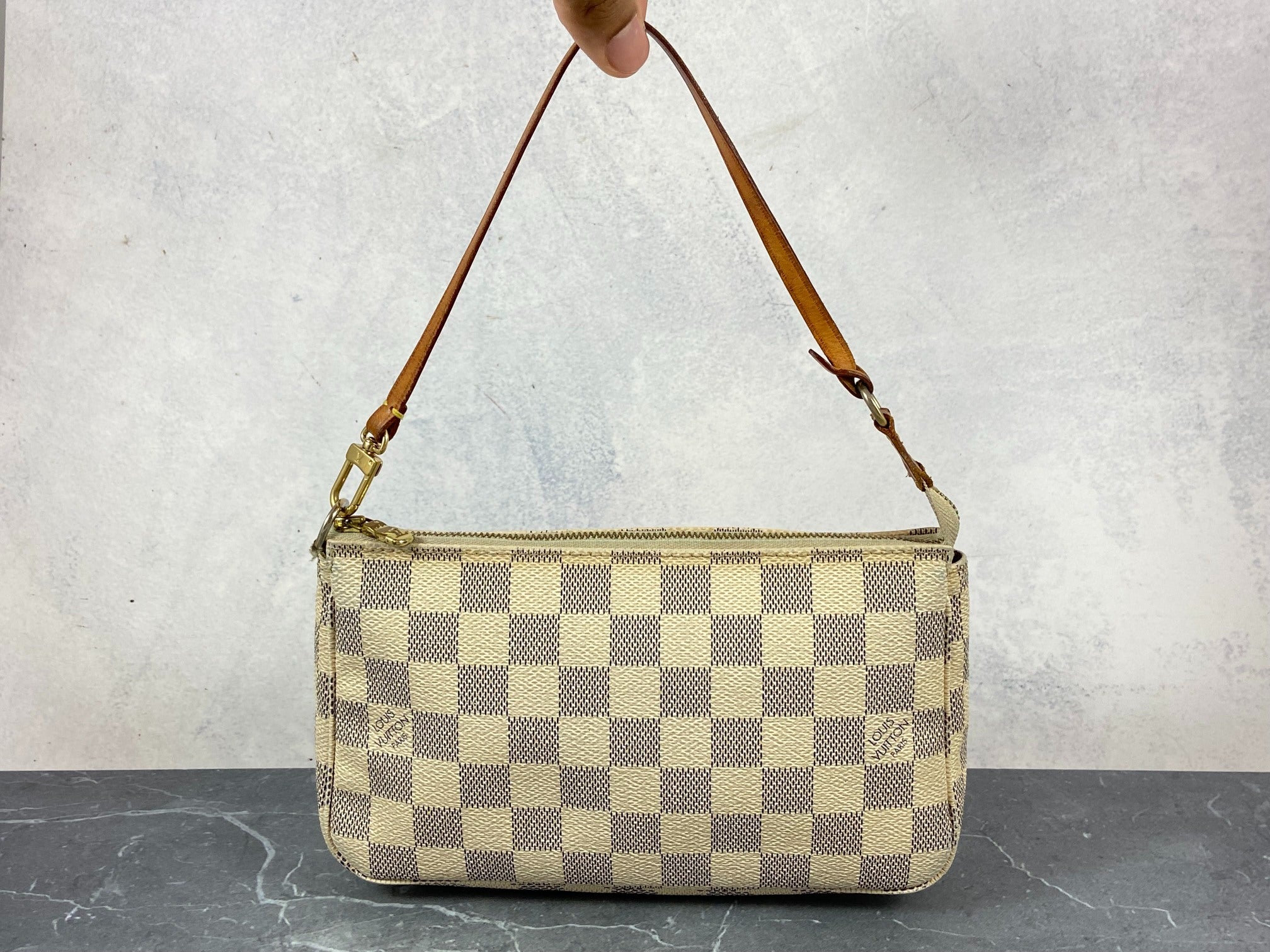 Louis Vuitton Pochette Accessoires Damier Azur Canvas