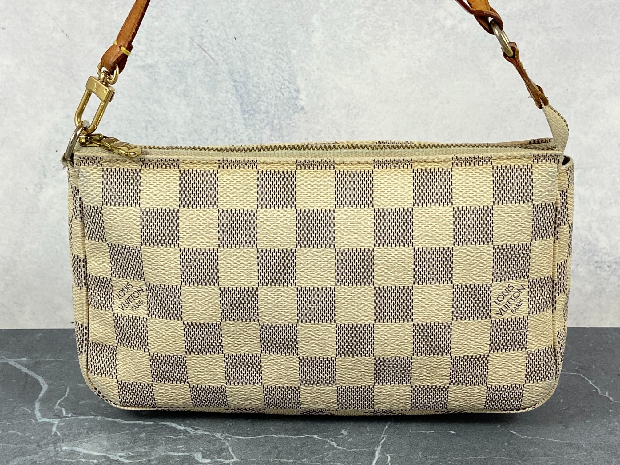 Louis Vuitton Pochette Accessoires Damier Azur Canvas