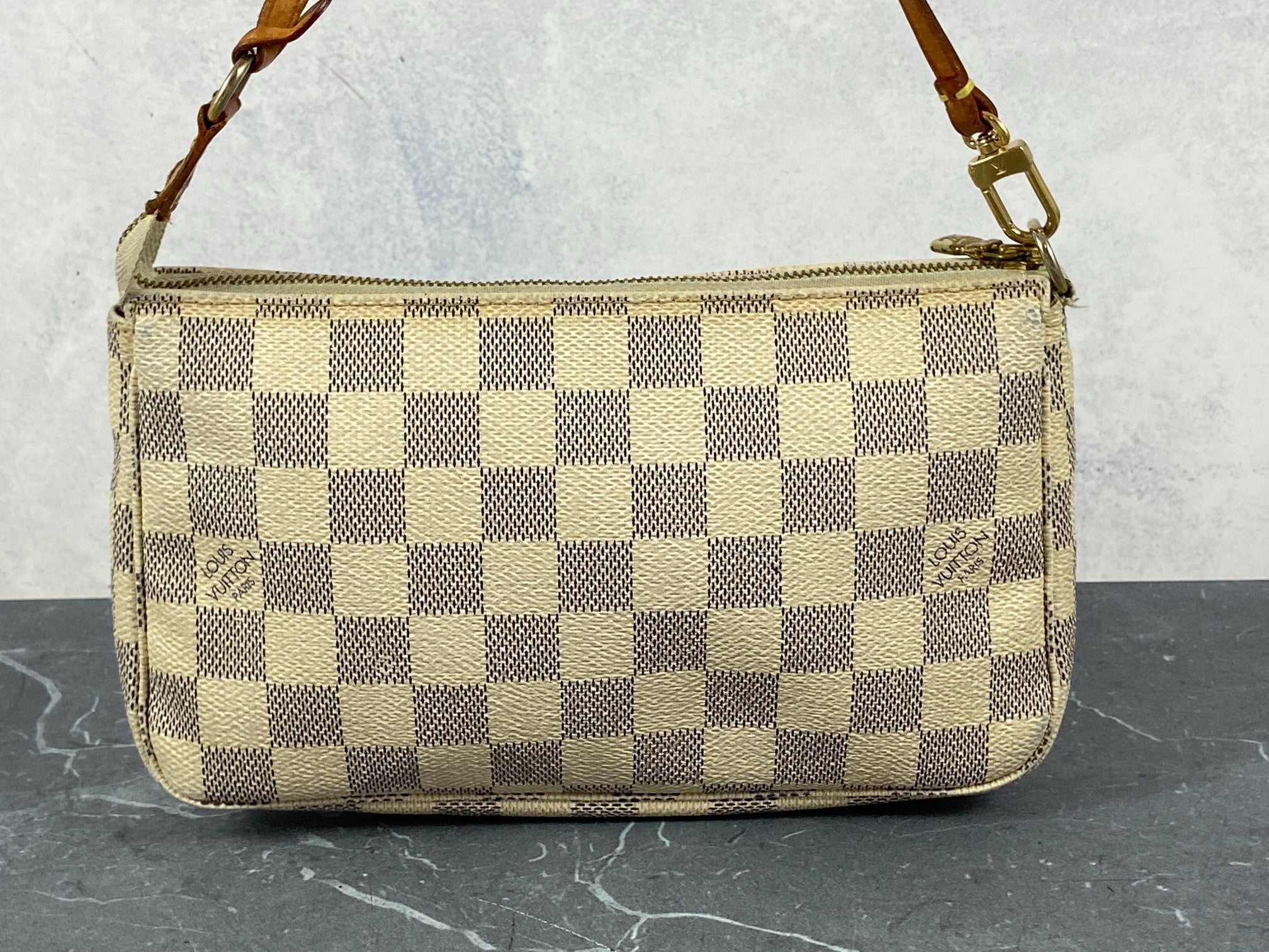 Louis Vuitton Pochette Accessoires Damier Azur Canvas