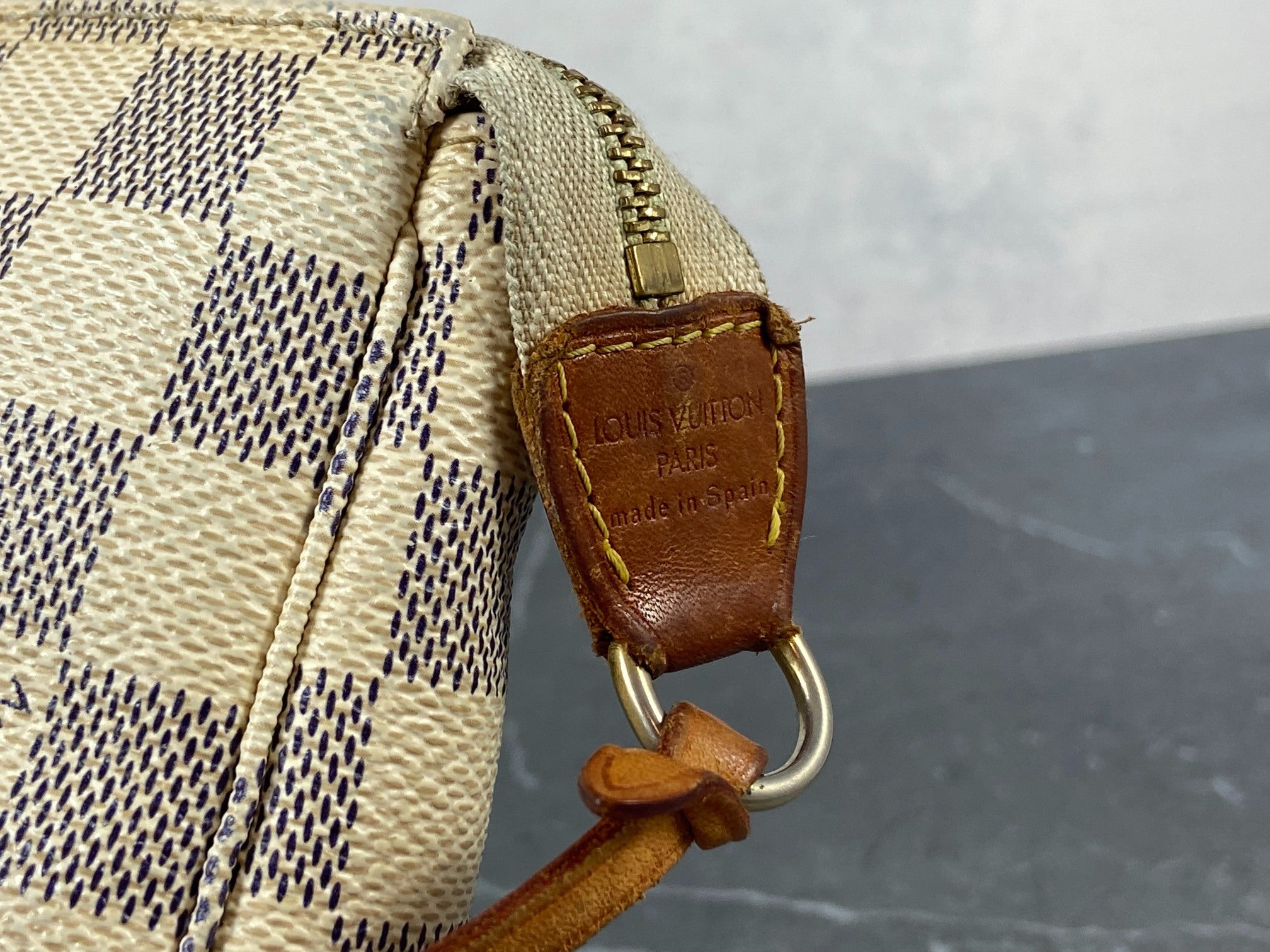 Louis Vuitton Pochette Accessoires Damier Azur Canvas