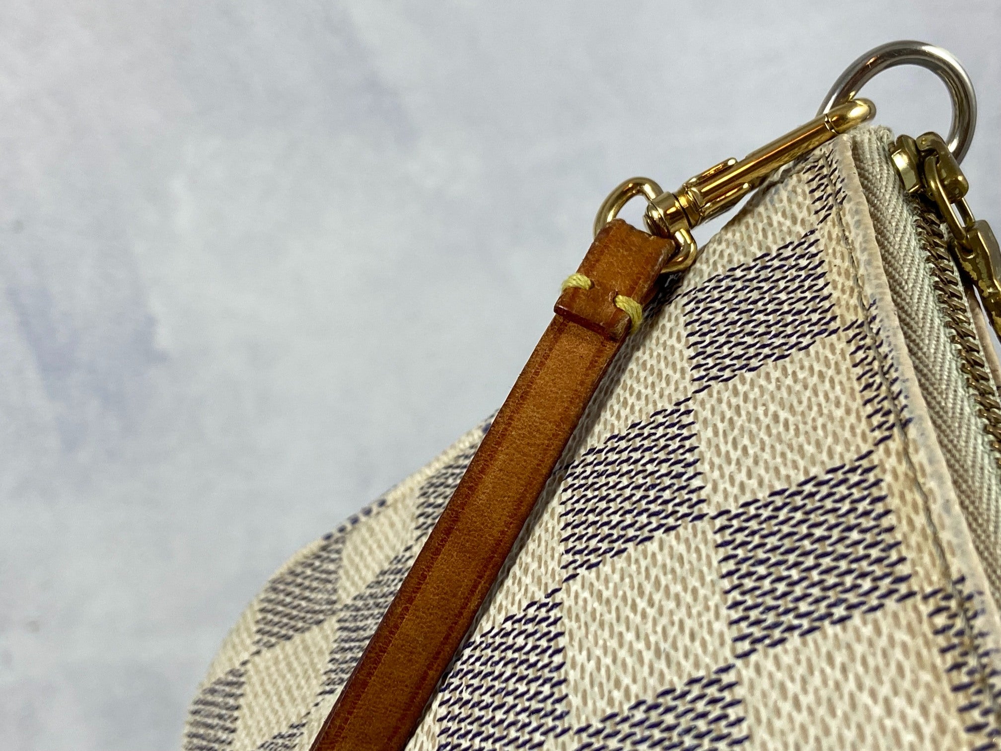 Louis Vuitton Pochette Accessoires Damier Azur Canvas