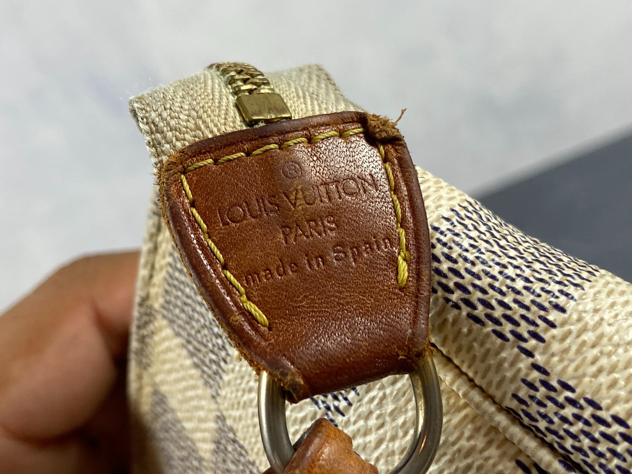 Louis Vuitton Pochette Accessoires Damier Azur Canvas