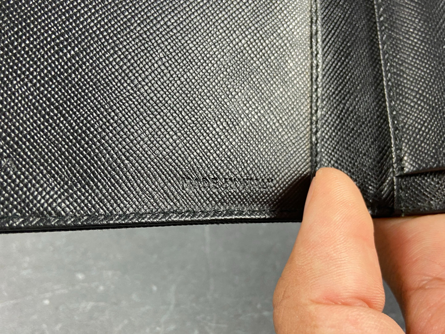 Prada Tessuto Nylon Compact Wallet Black