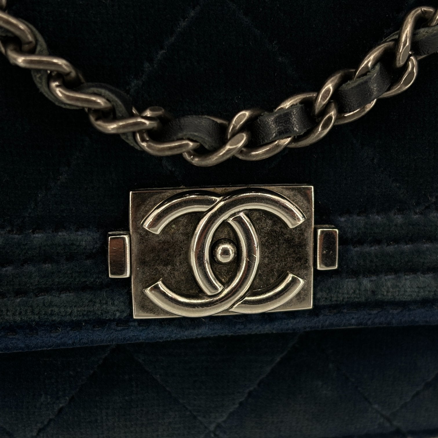 Chanel Boy Wallet on Chain Bag Navy