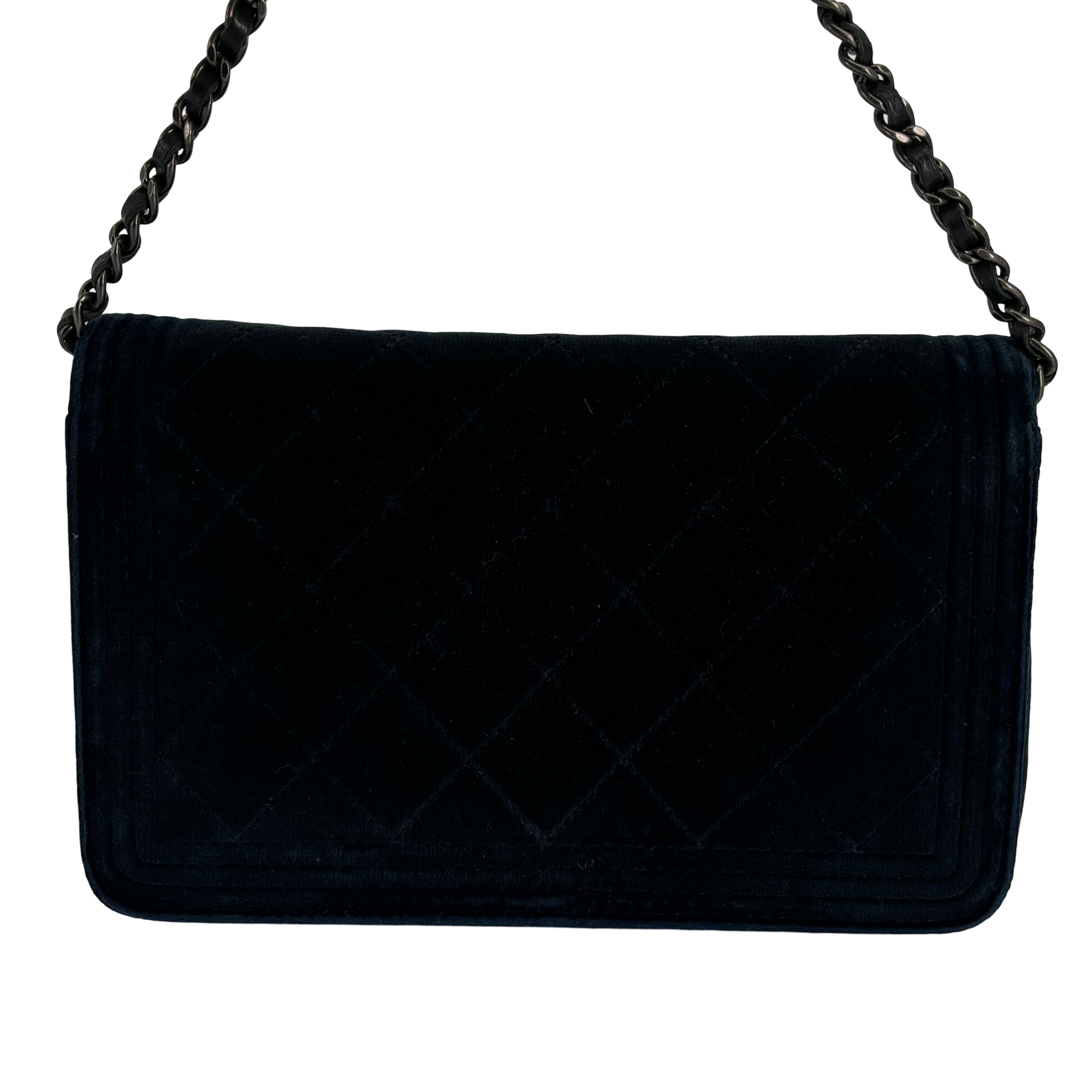 Chanel Boy Wallet on Chain Bag Navy