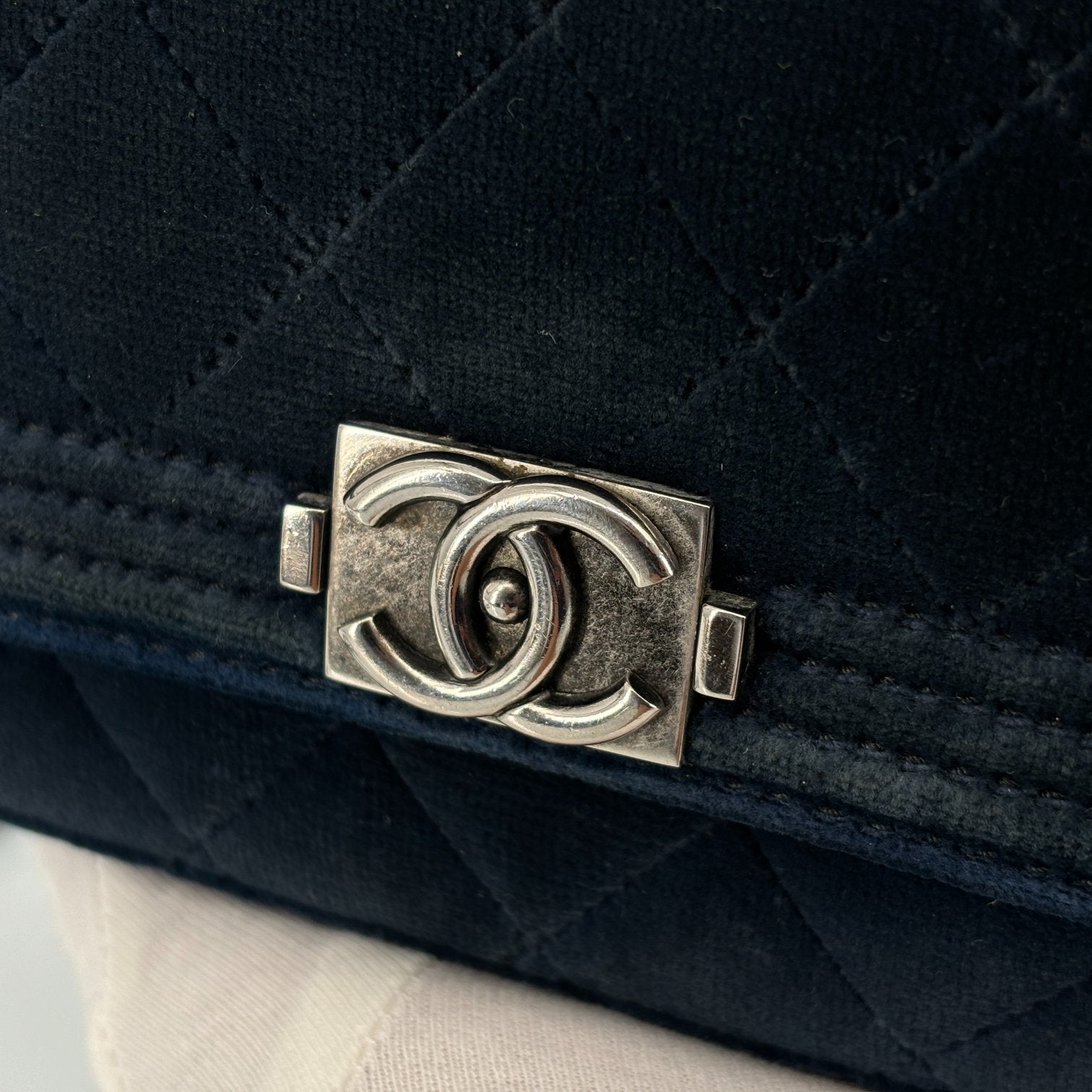 Chanel Boy Wallet on Chain Bag Navy