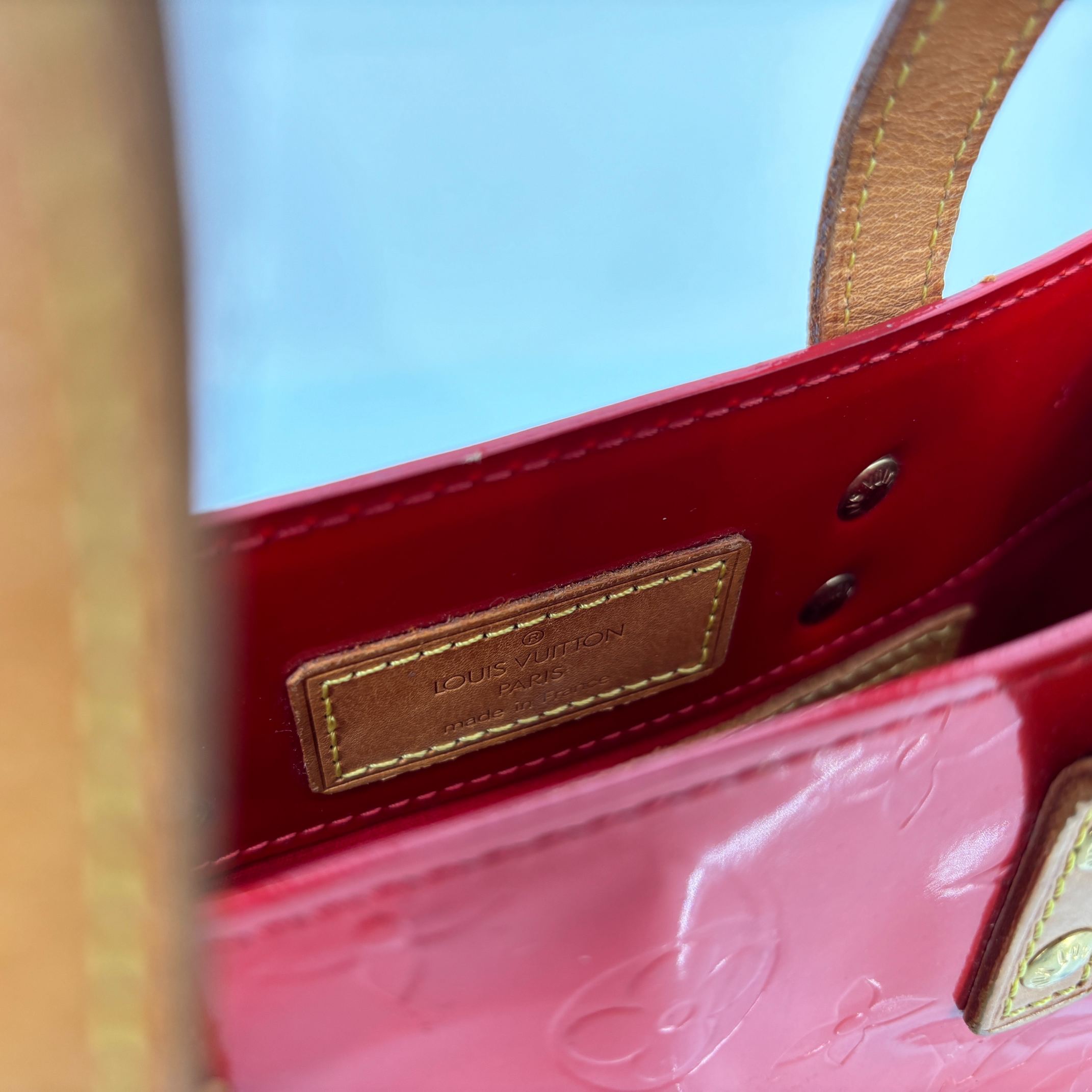 Louis Vuitton Reade PM Red Vernis Leather