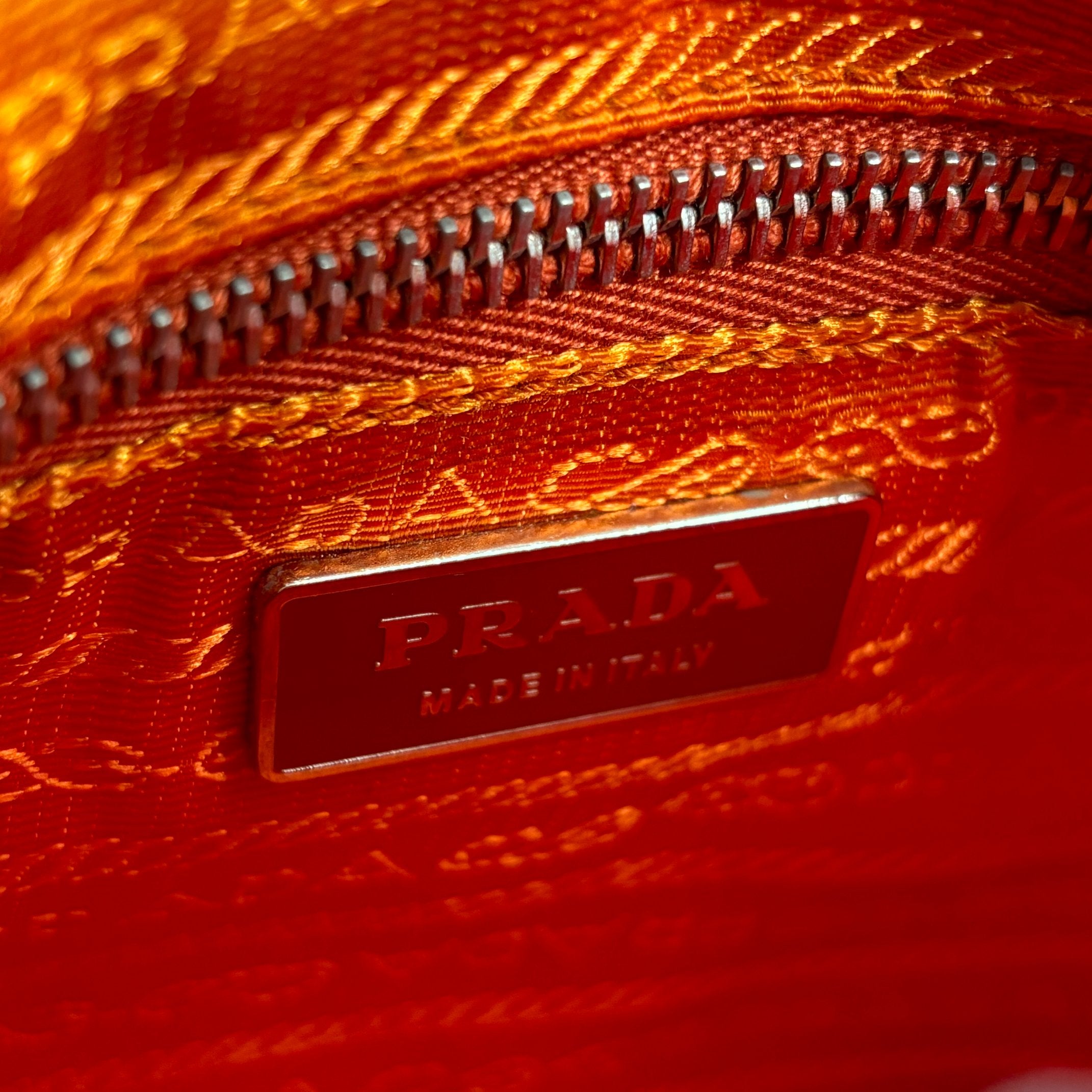 Prada Tessuto Hobo Bag / Pochette Orange