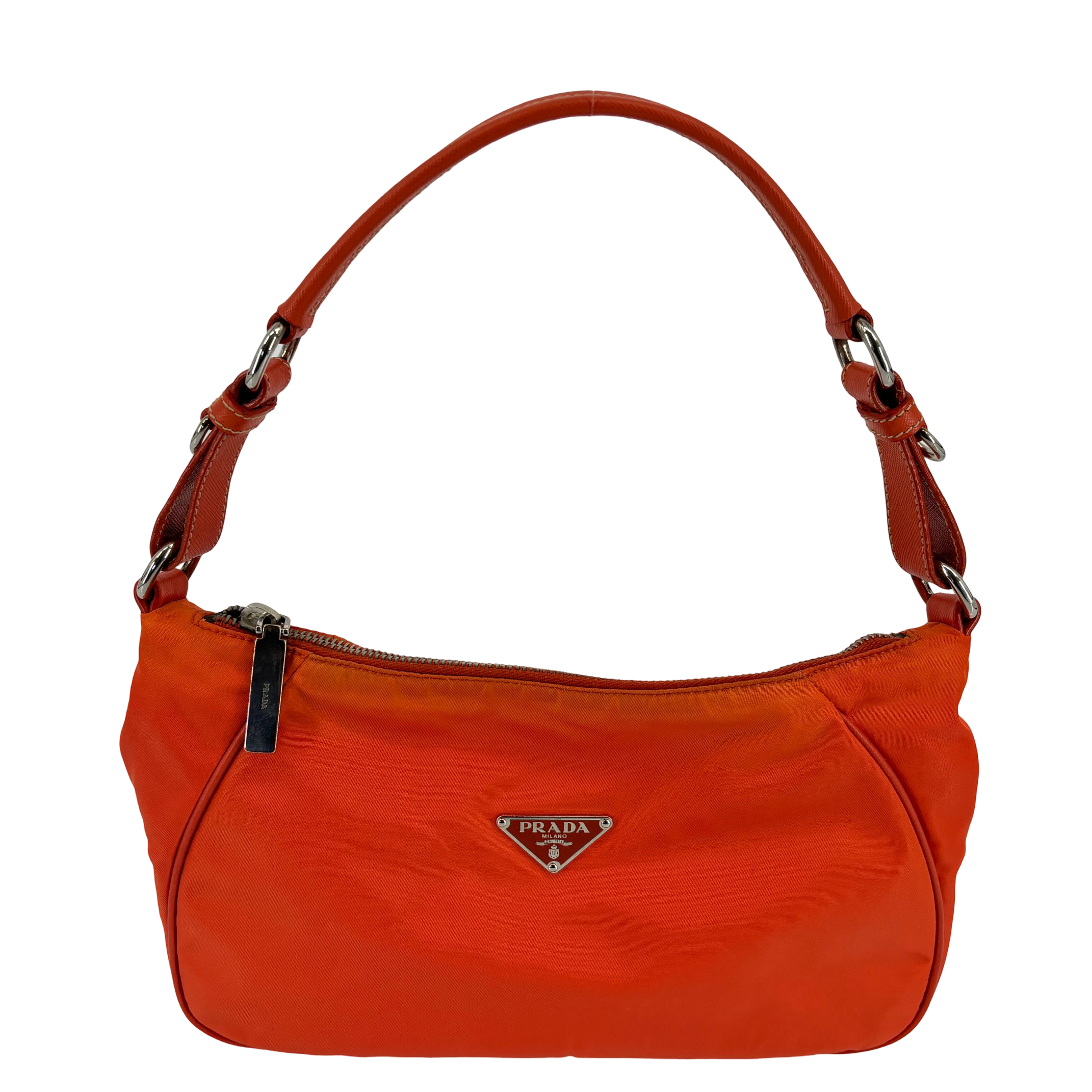 Prada Tessuto Hobo Bag / Pochette Orange