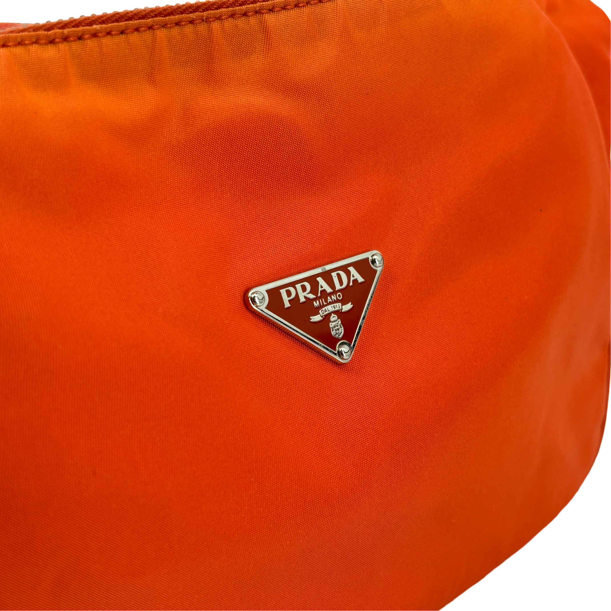 Prada Tessuto Hobo Bag / Pochette Orange