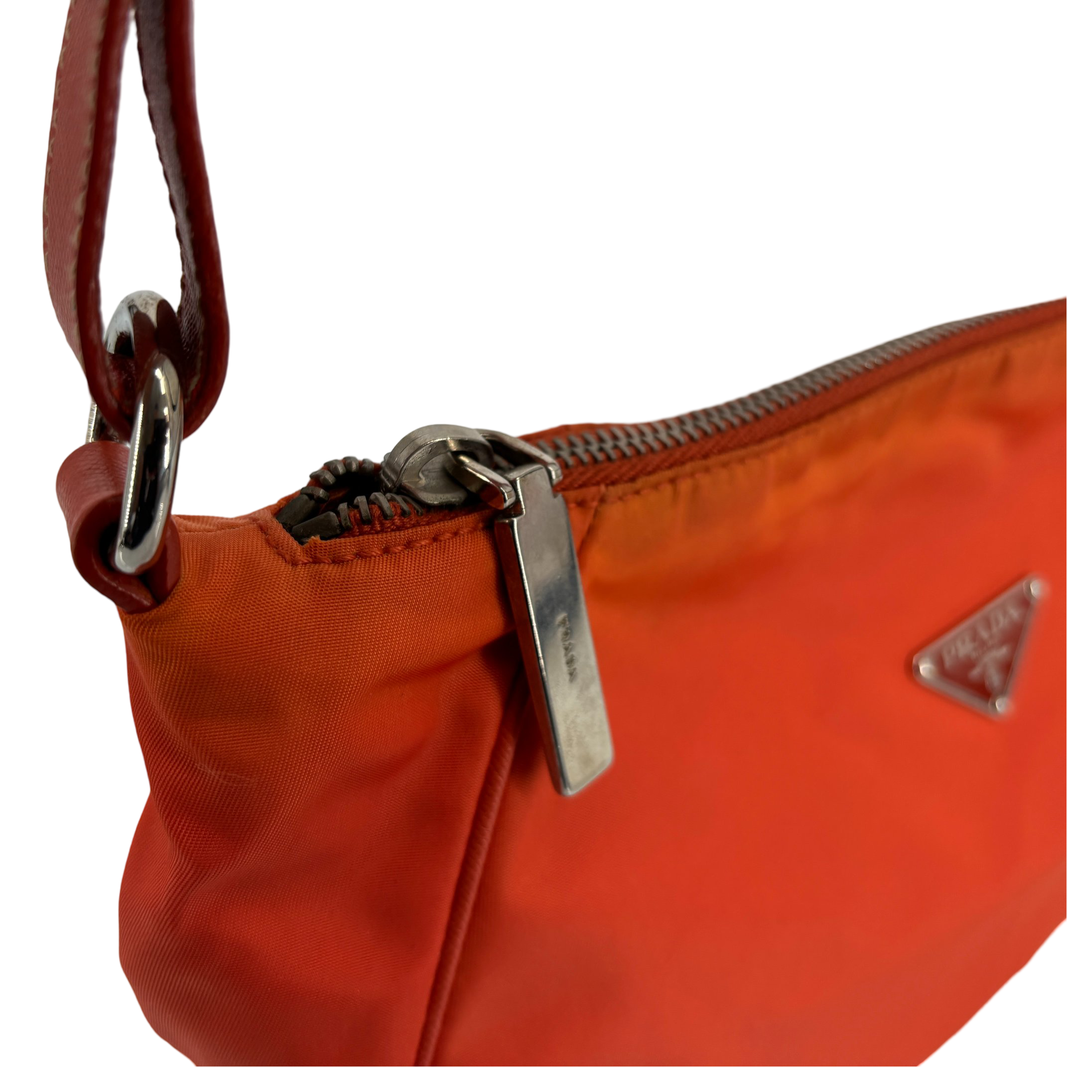 Prada Tessuto Hobo Bag / Pochette Orange