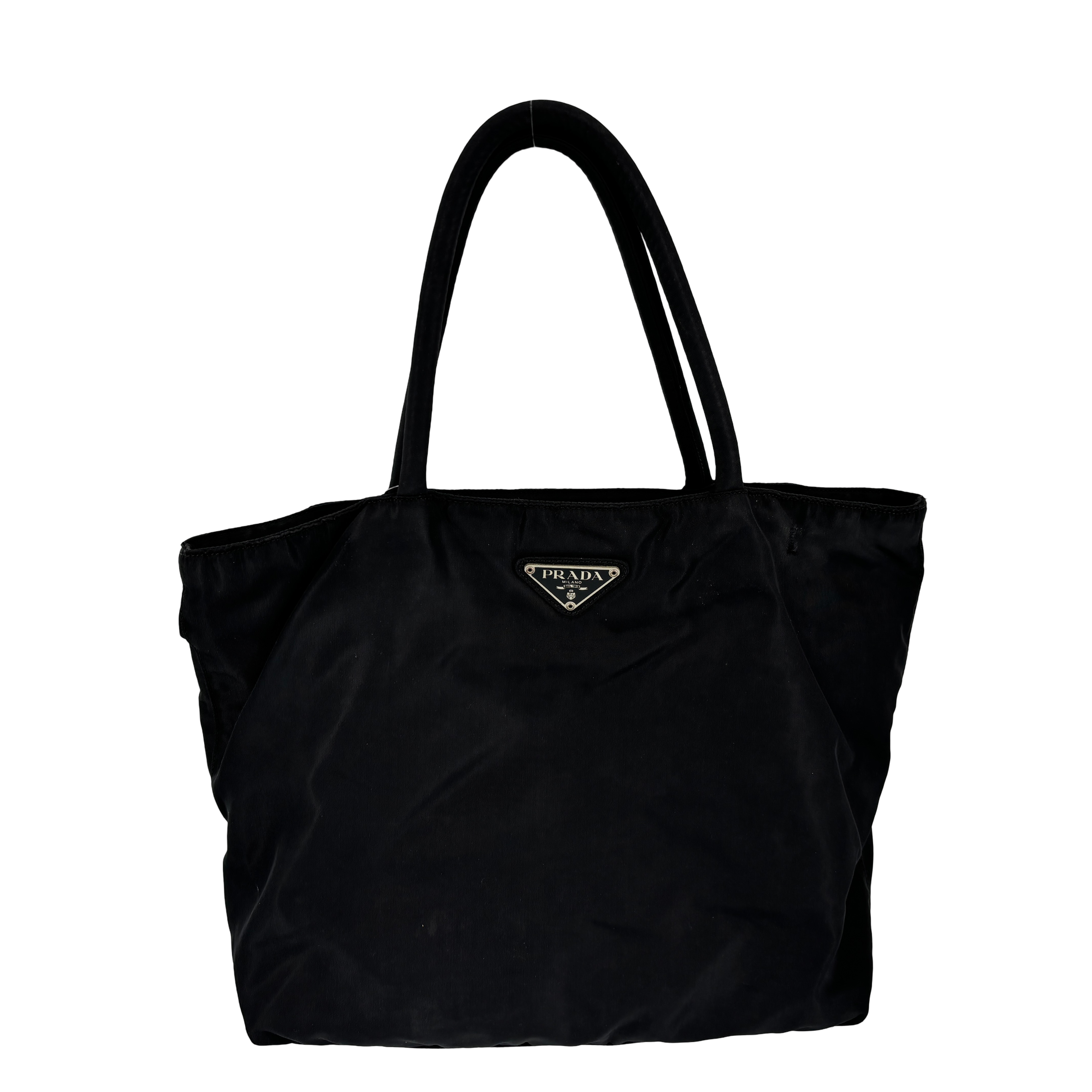 Prada Tessuto Nylon Hand / Tote Bag Black