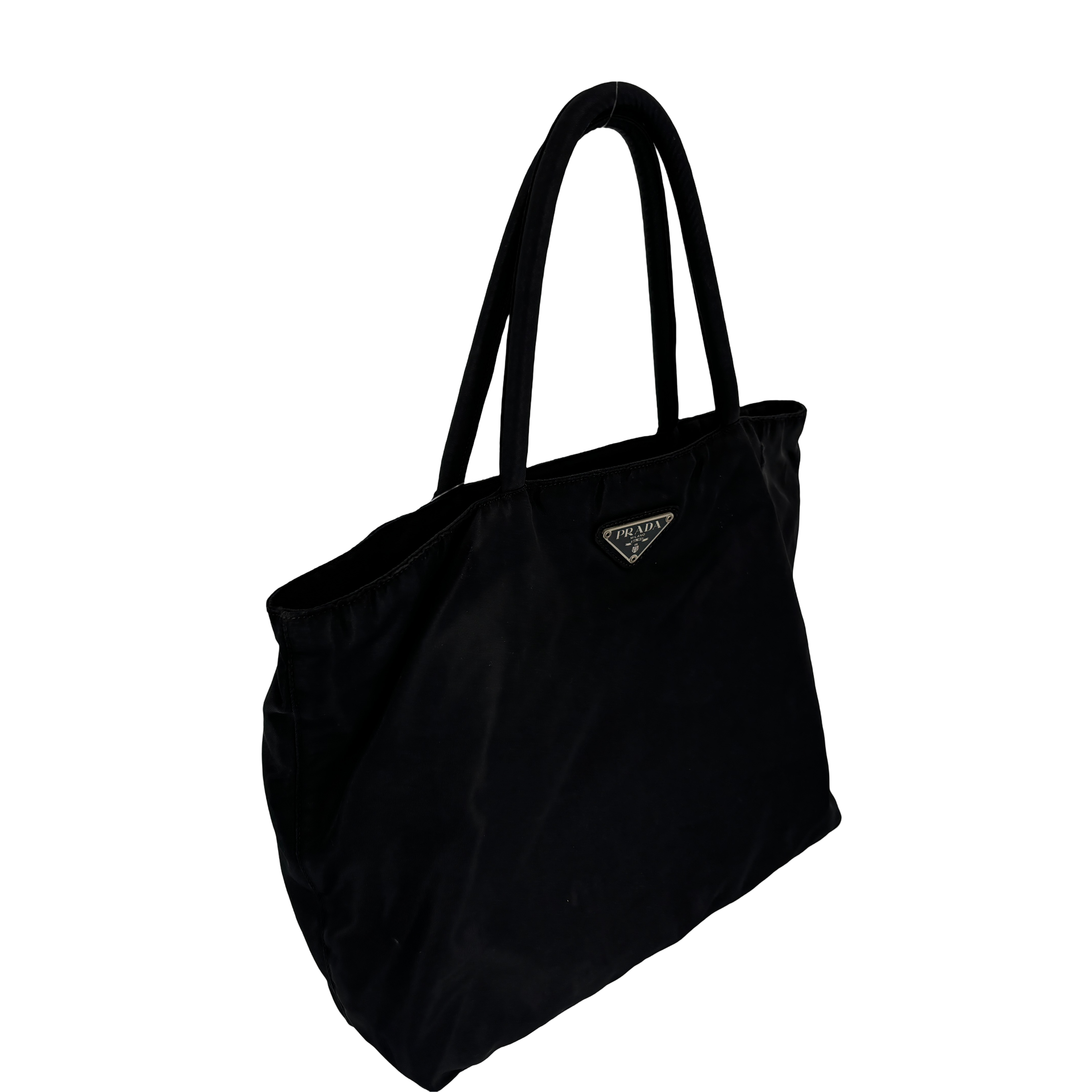 Prada Tessuto Nylon Hand / Tote Bag Black