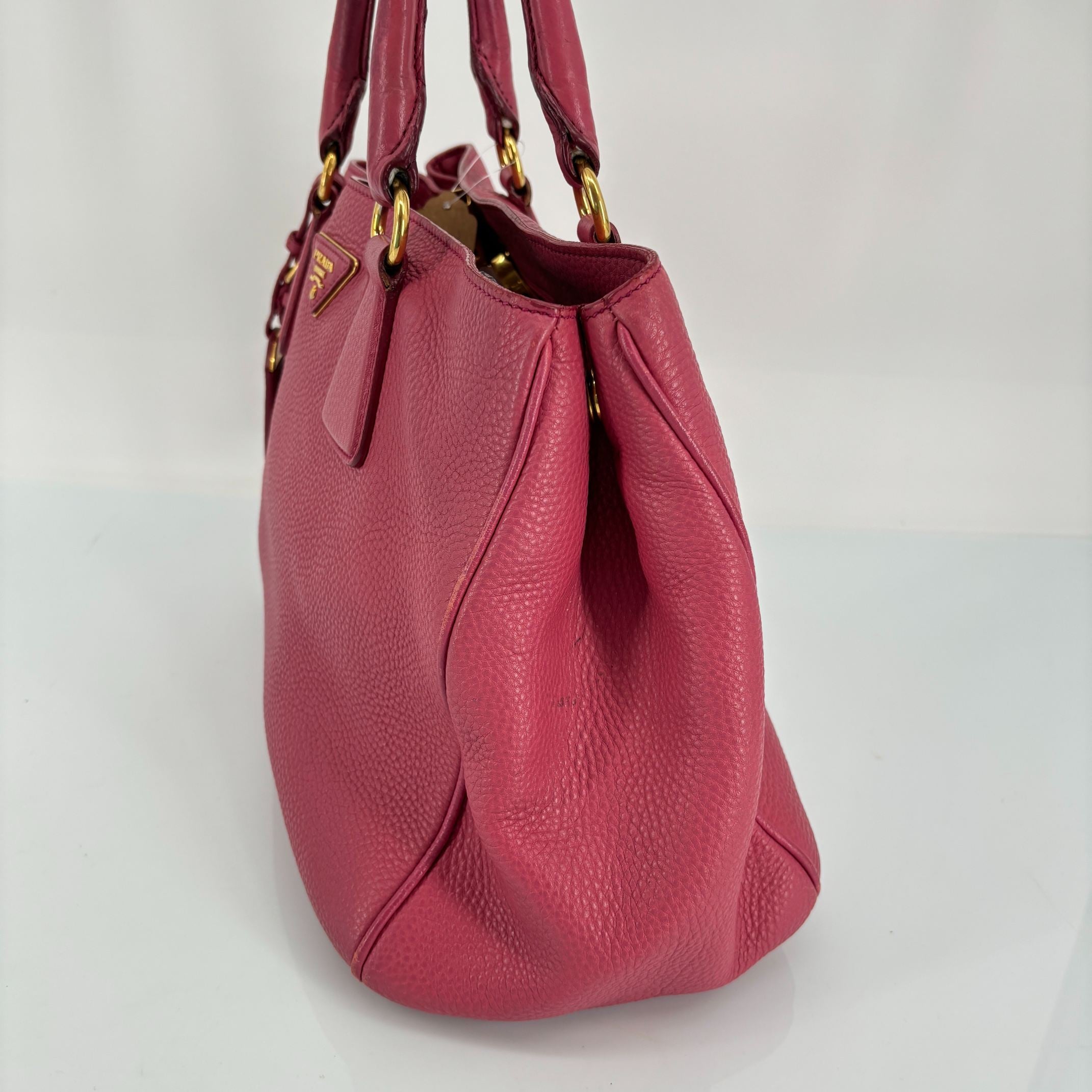 Prada Handbag Pink Vitello Daino Leather