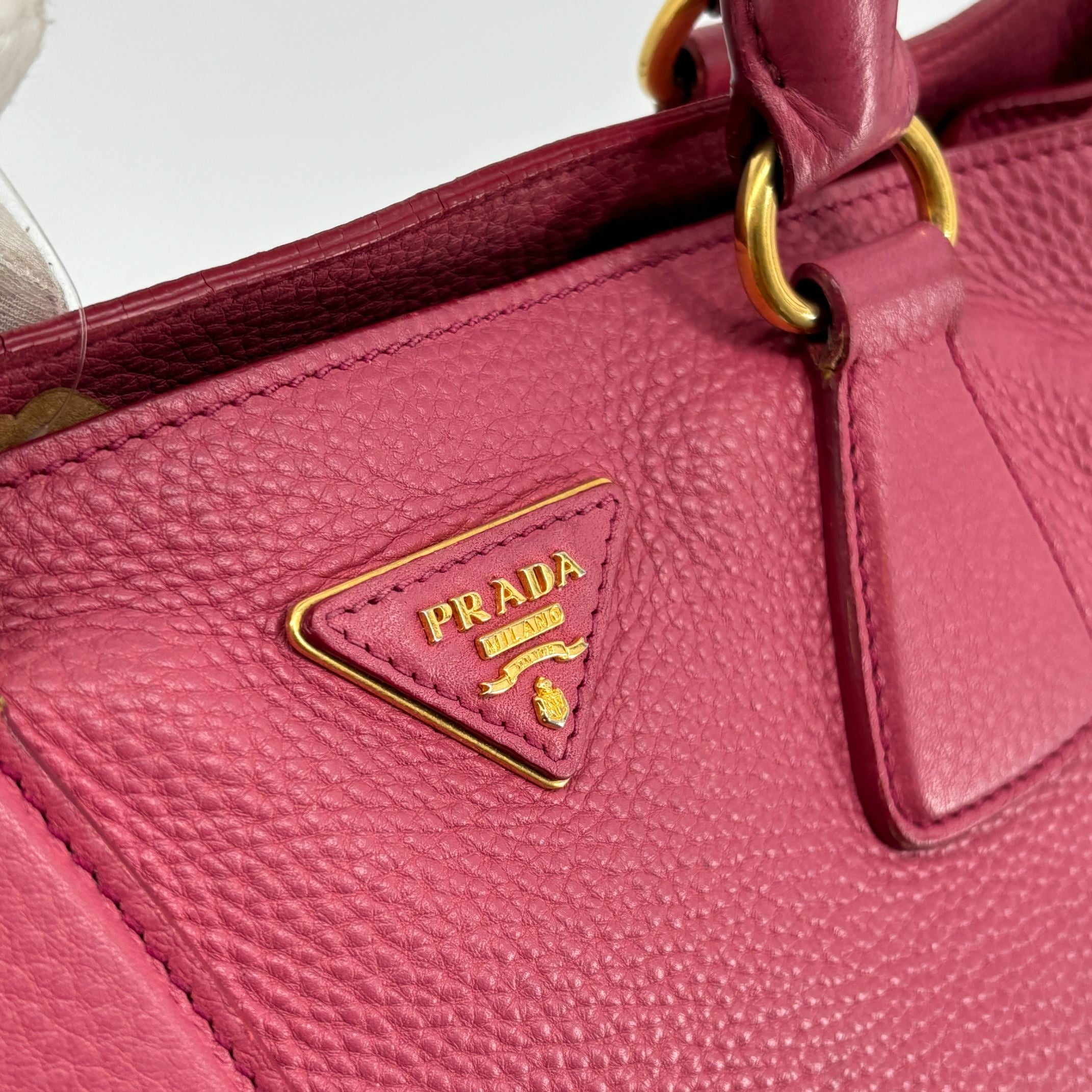 Prada Handbag Pink Vitello Daino Leather