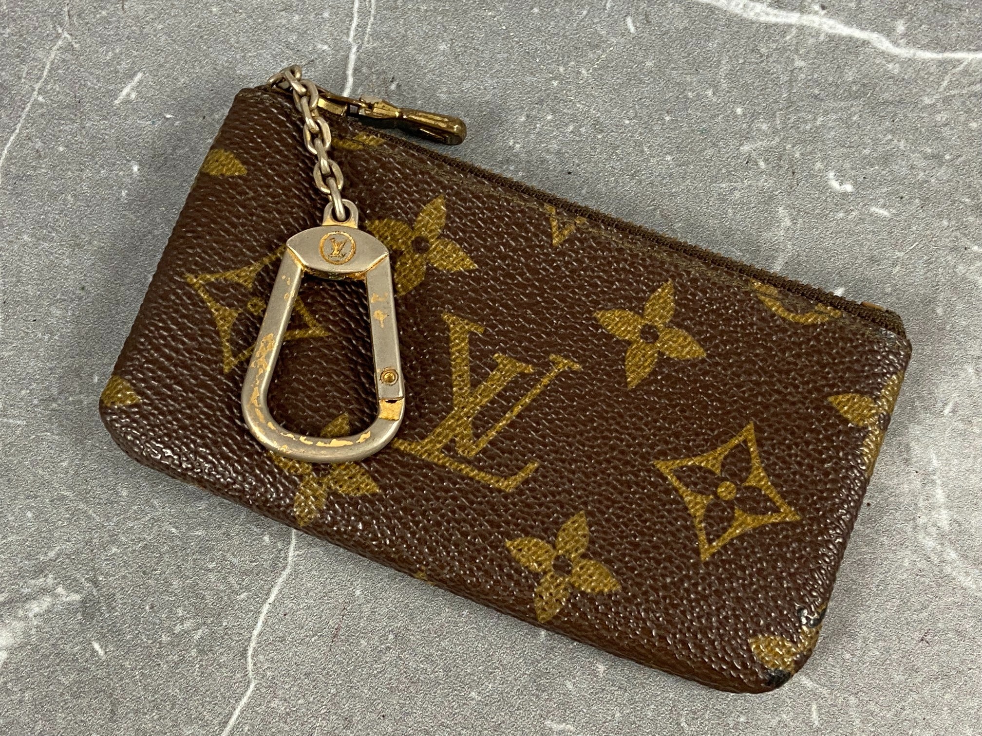 Louis Vuitton Pochette Cles Key Pouch Monogram Canvas