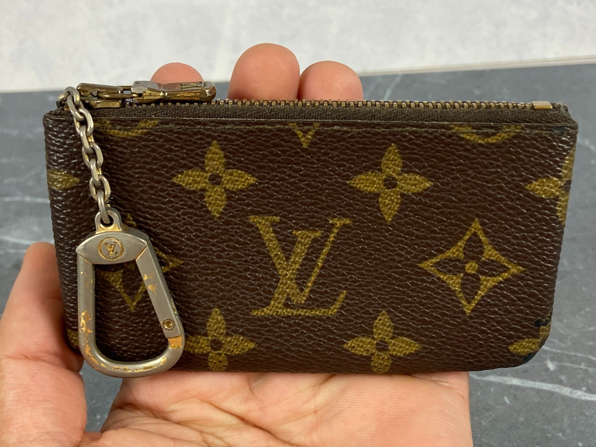 Louis Vuitton Pochette Cles Key Pouch Monogram Canvas