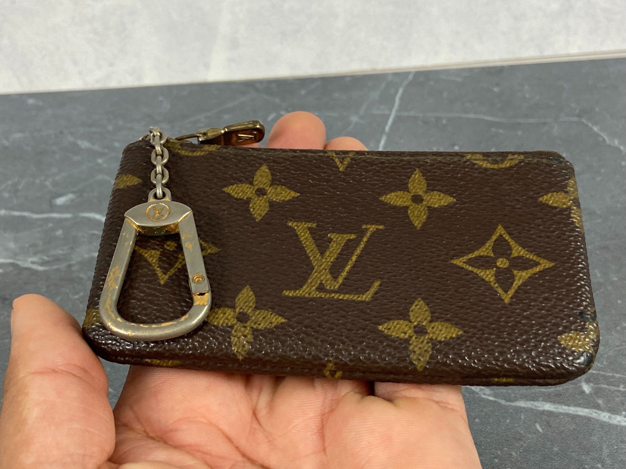 Louis Vuitton Pochette Cles Key Pouch Monogram Canvas