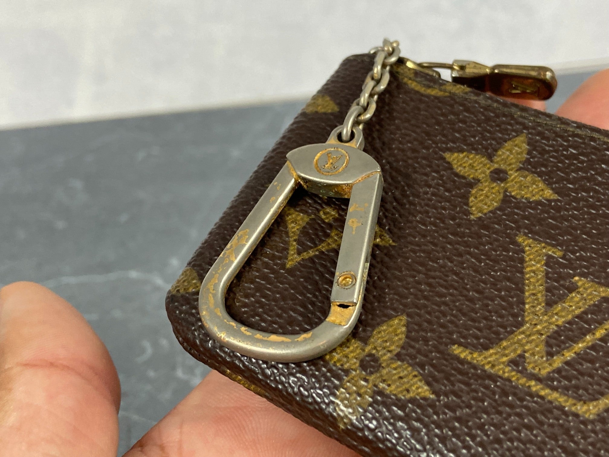 Louis Vuitton Pochette Cles Key Pouch Monogram Canvas