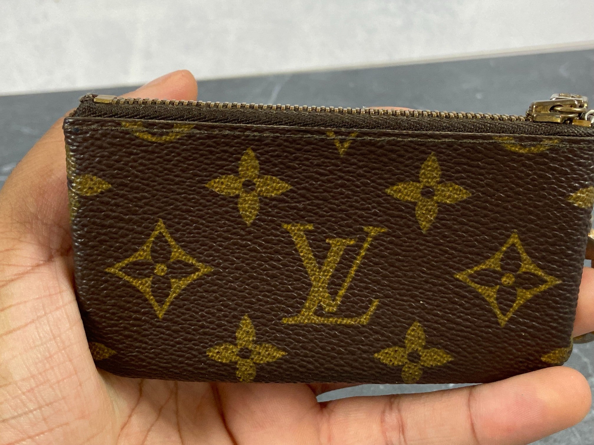 Louis Vuitton Pochette Cles Key Pouch Monogram Canvas