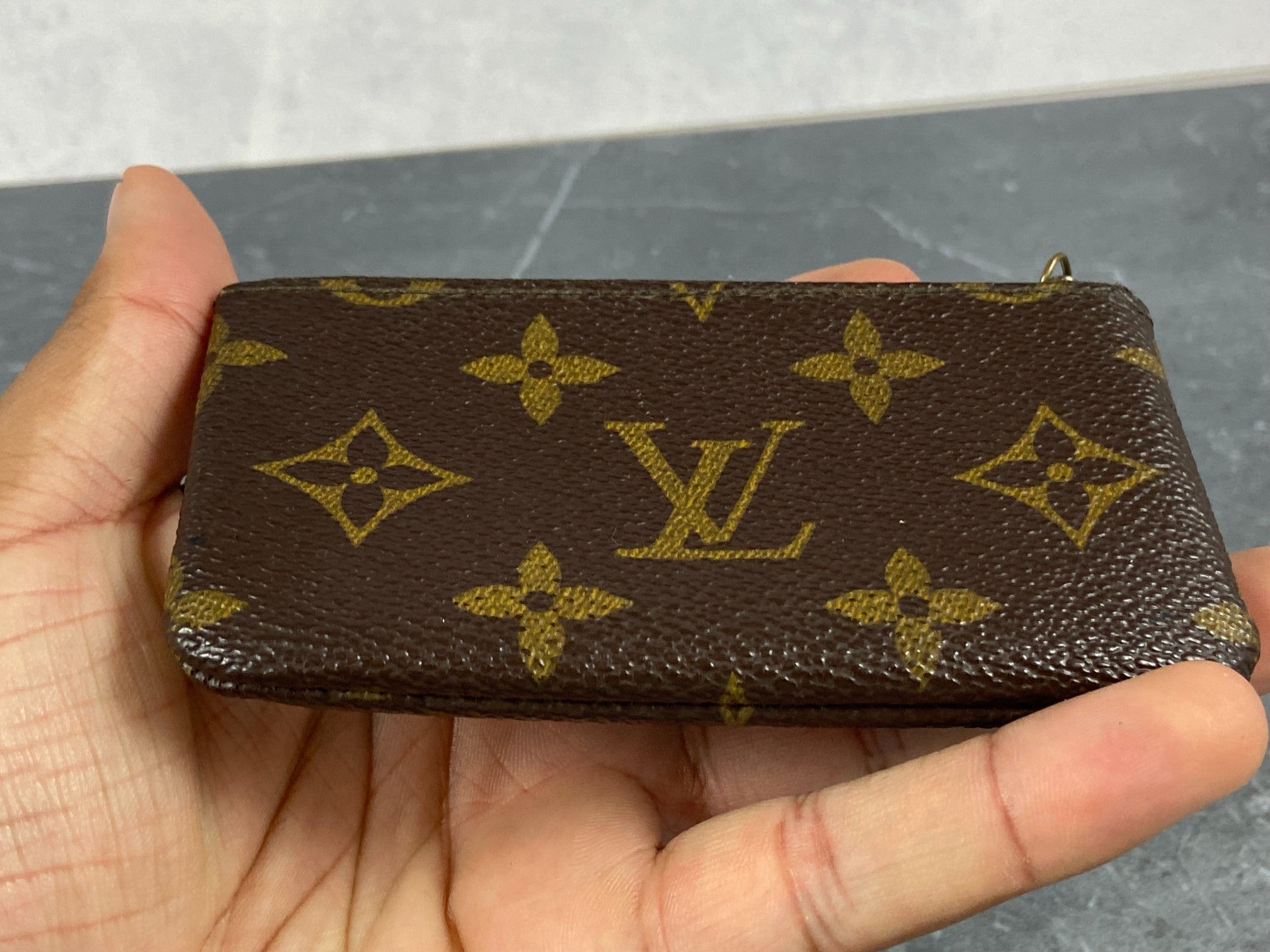 Louis Vuitton Pochette Cles Key Pouch Monogram Canvas