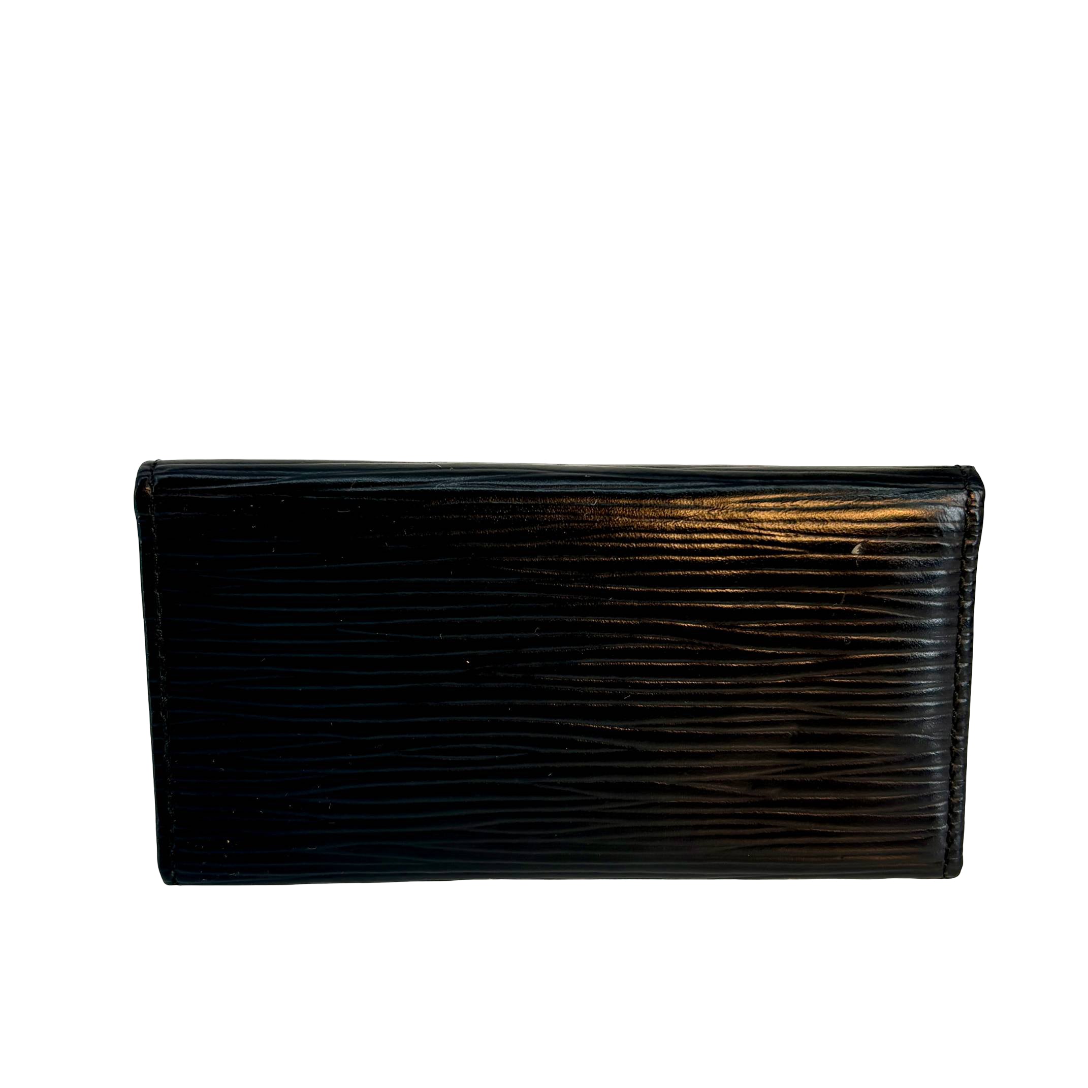 Louis Vuitton 4 Key Holder Black Epi Leather