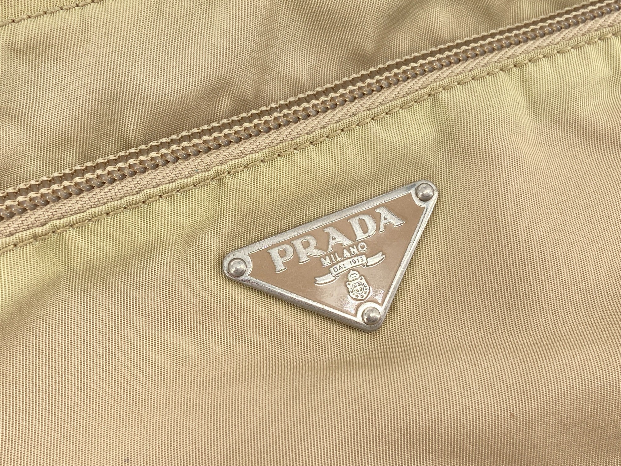 Prada Nylon Shoulder / Messenger Bag Brown