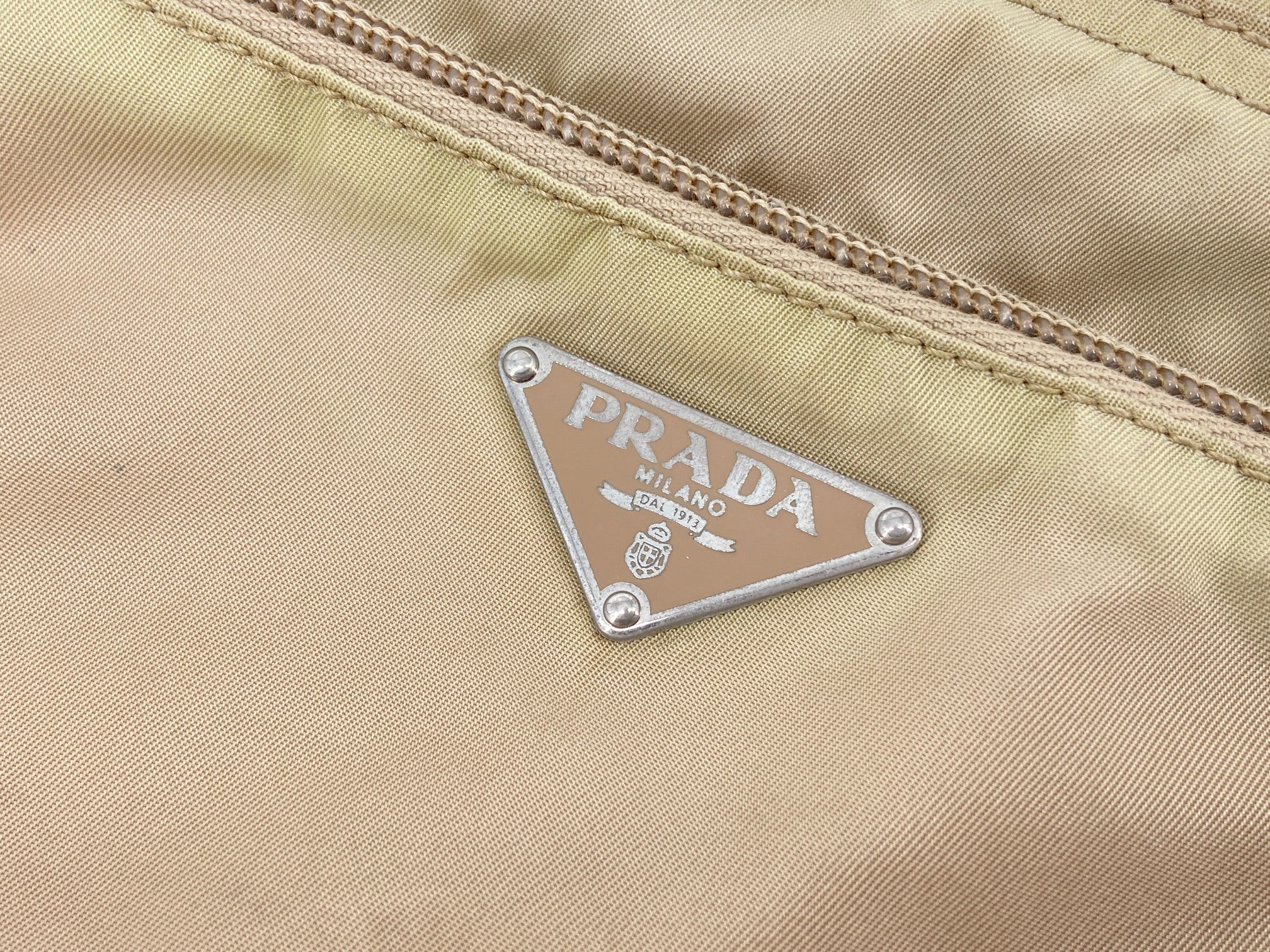 Prada Nylon Shoulder / Messenger Bag Brown