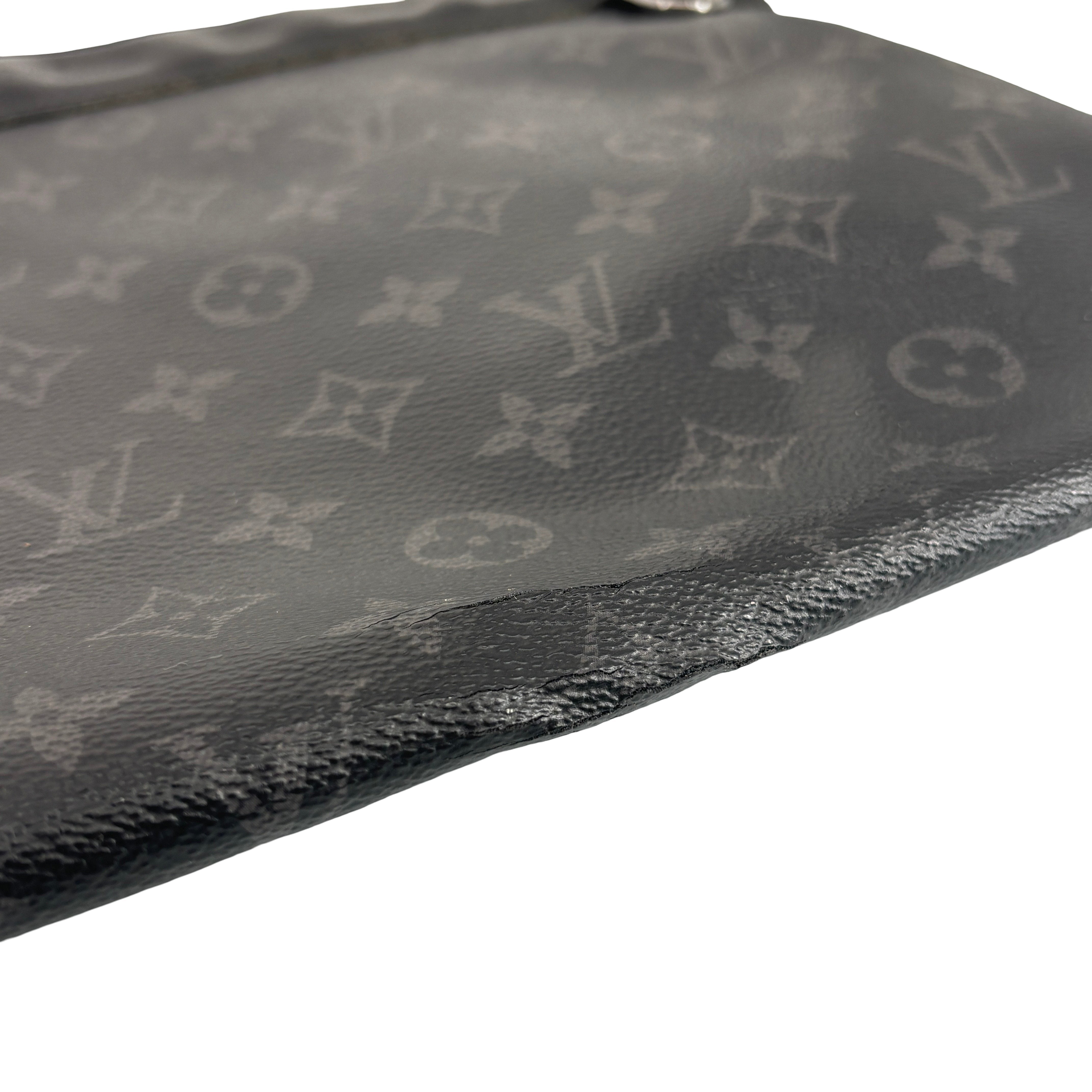 Louis Vuitton Pochette Voyage MM Black Monogram Eclipse Canvas