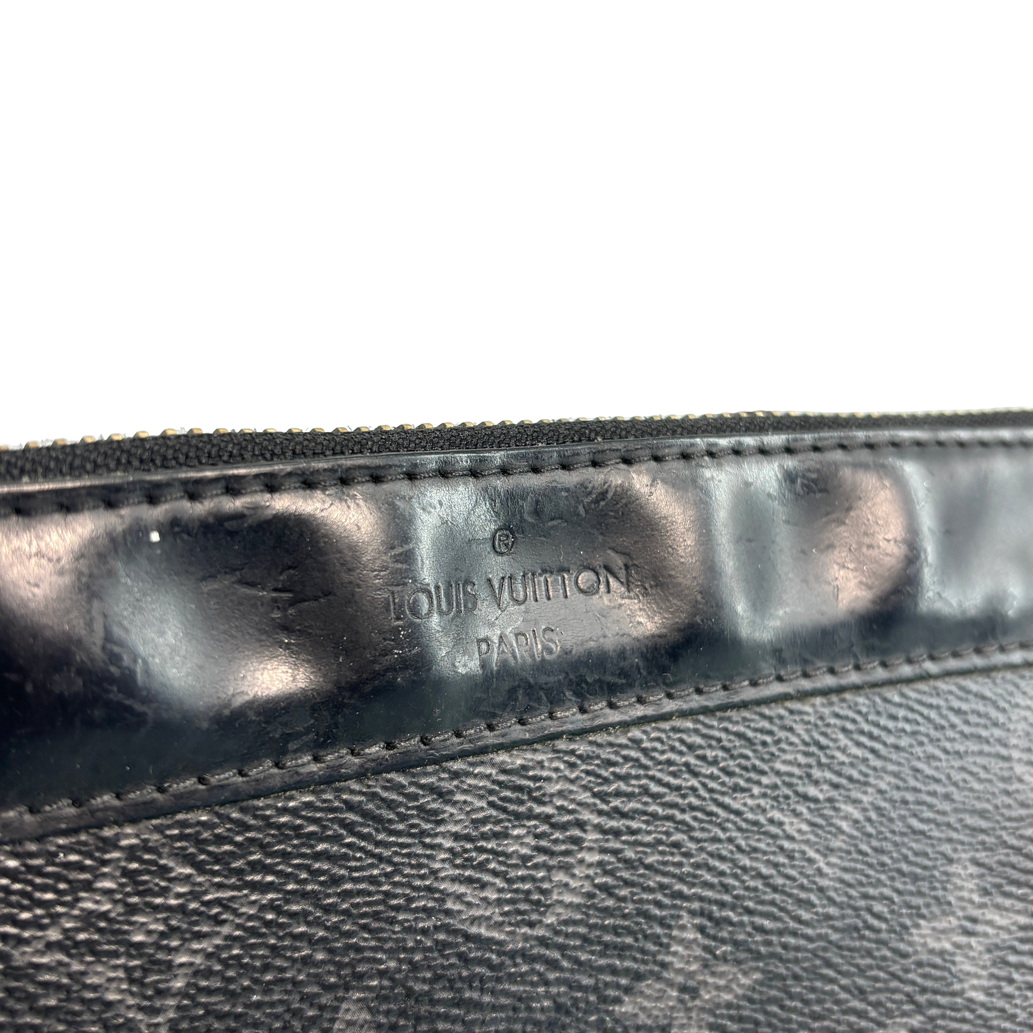Louis Vuitton Pochette Voyage MM Black Monogram Eclipse Canvas