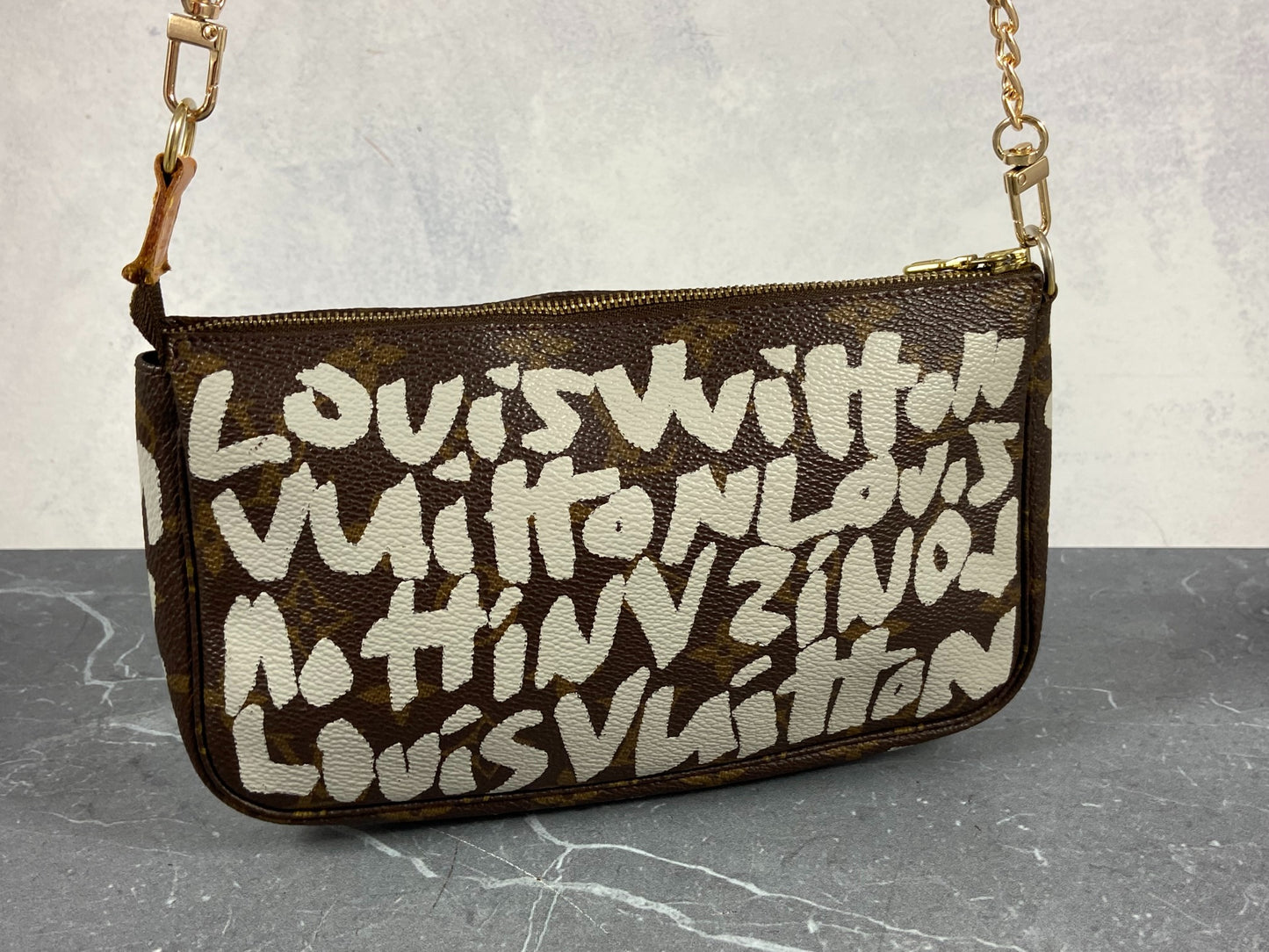 Louis Vuitton x Stephen Sprouse Pochette Accessoires Graffiti White